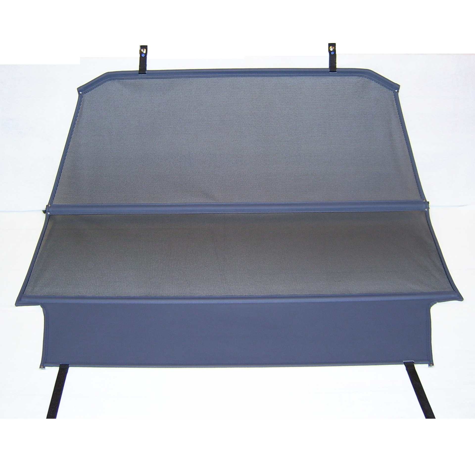 a blue bodi XLC wind deflector