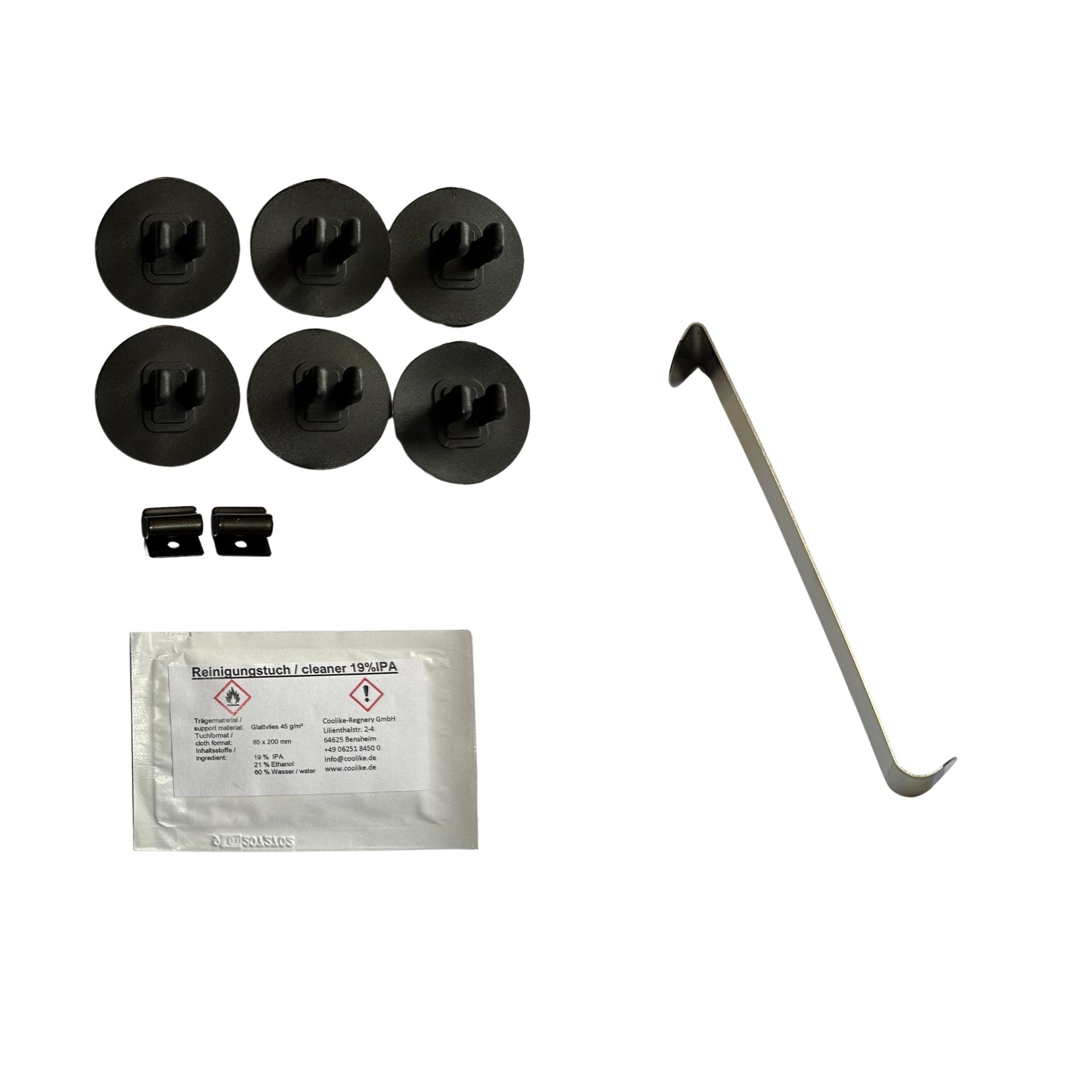 a holder set with installation aid for ford fiesta 6