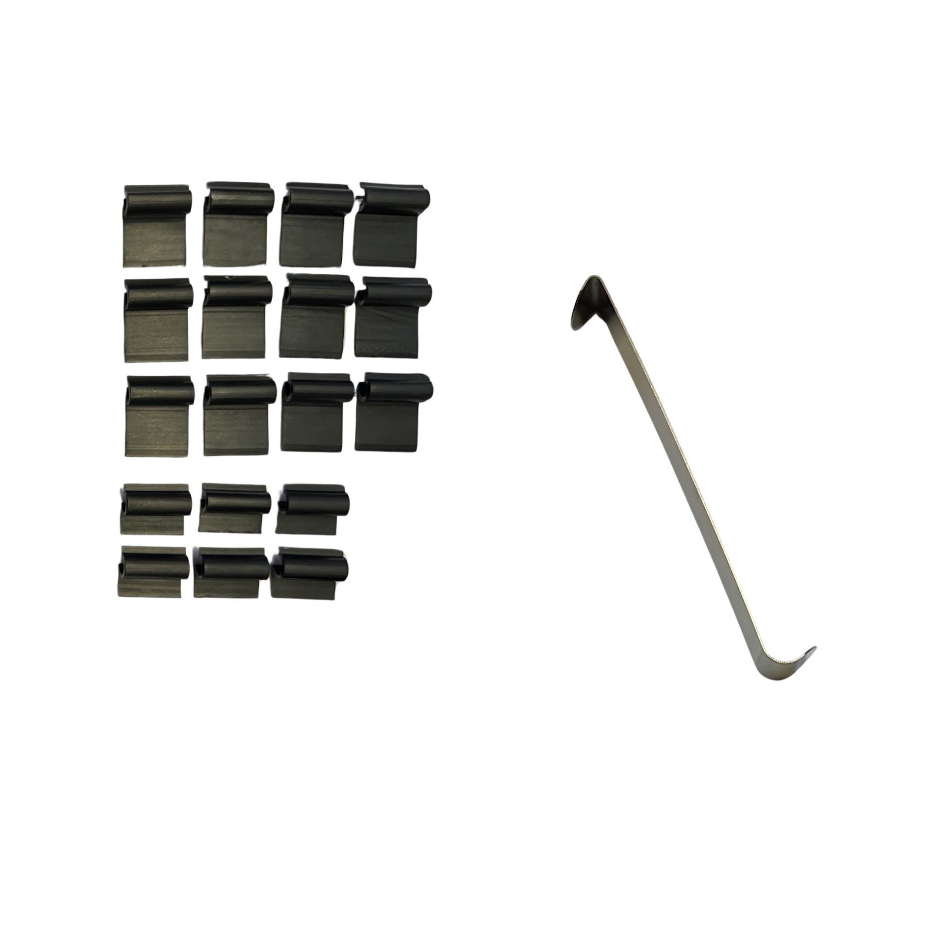 a holder set with installation aid for vw caddy 4 with tailgate