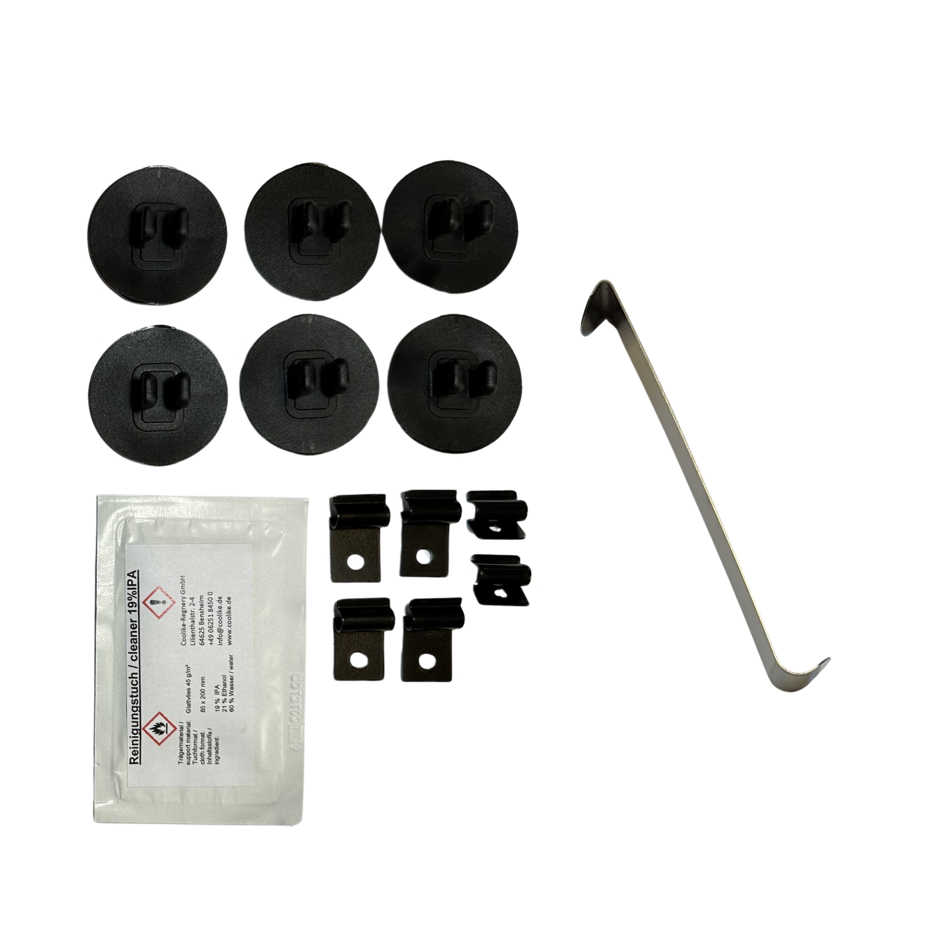 ein Halterset mit Einbauhilfe für Mercedes E-Klasse T-Modell