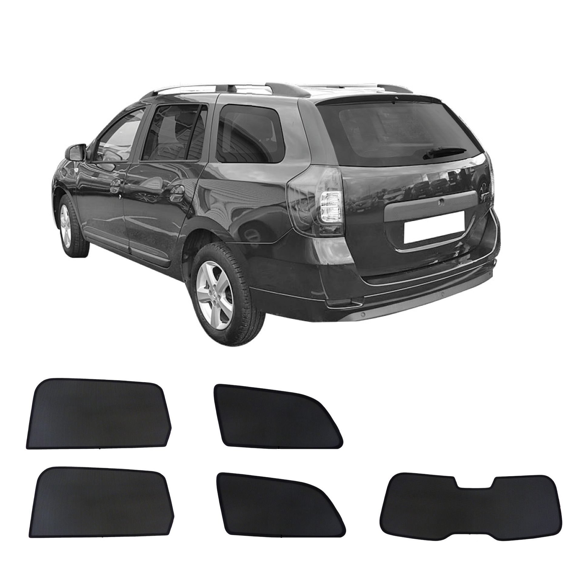 Dacia Logan sun protection Sonniboy 2013-2020 a Dacia Logan with an ABC set