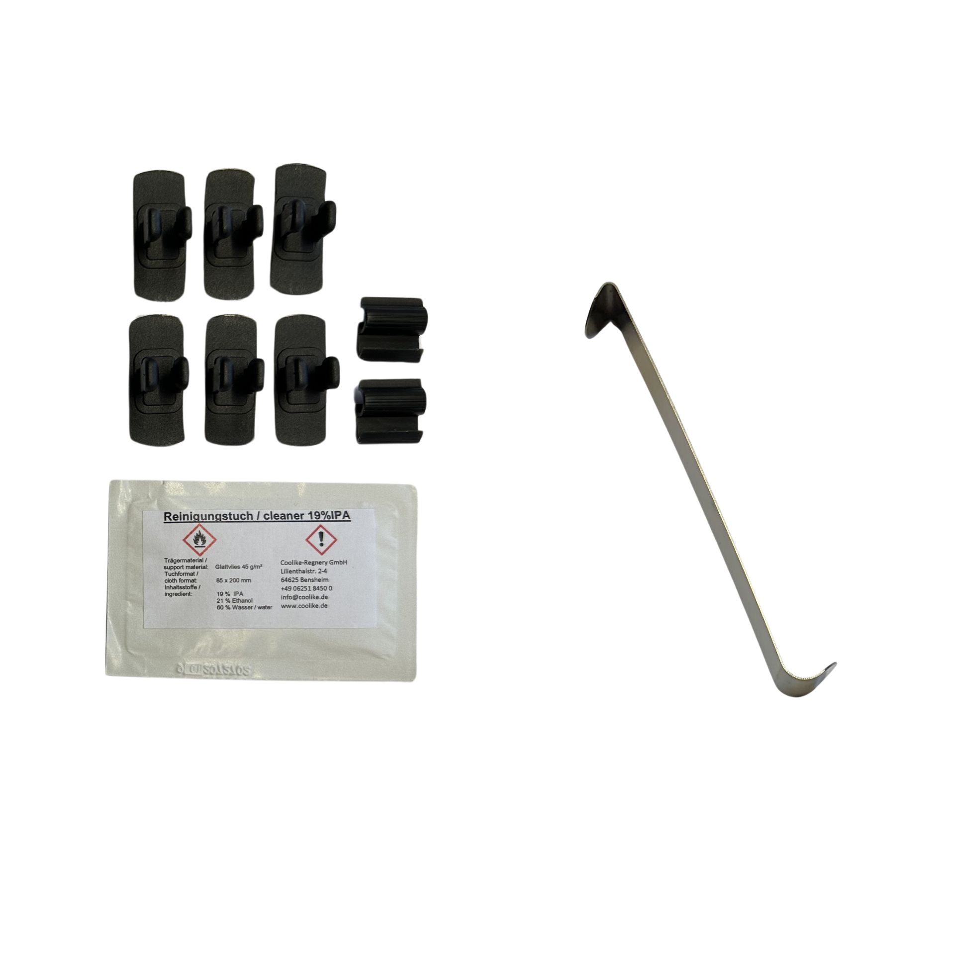 a holder set with installation aid for Hyundai Kona