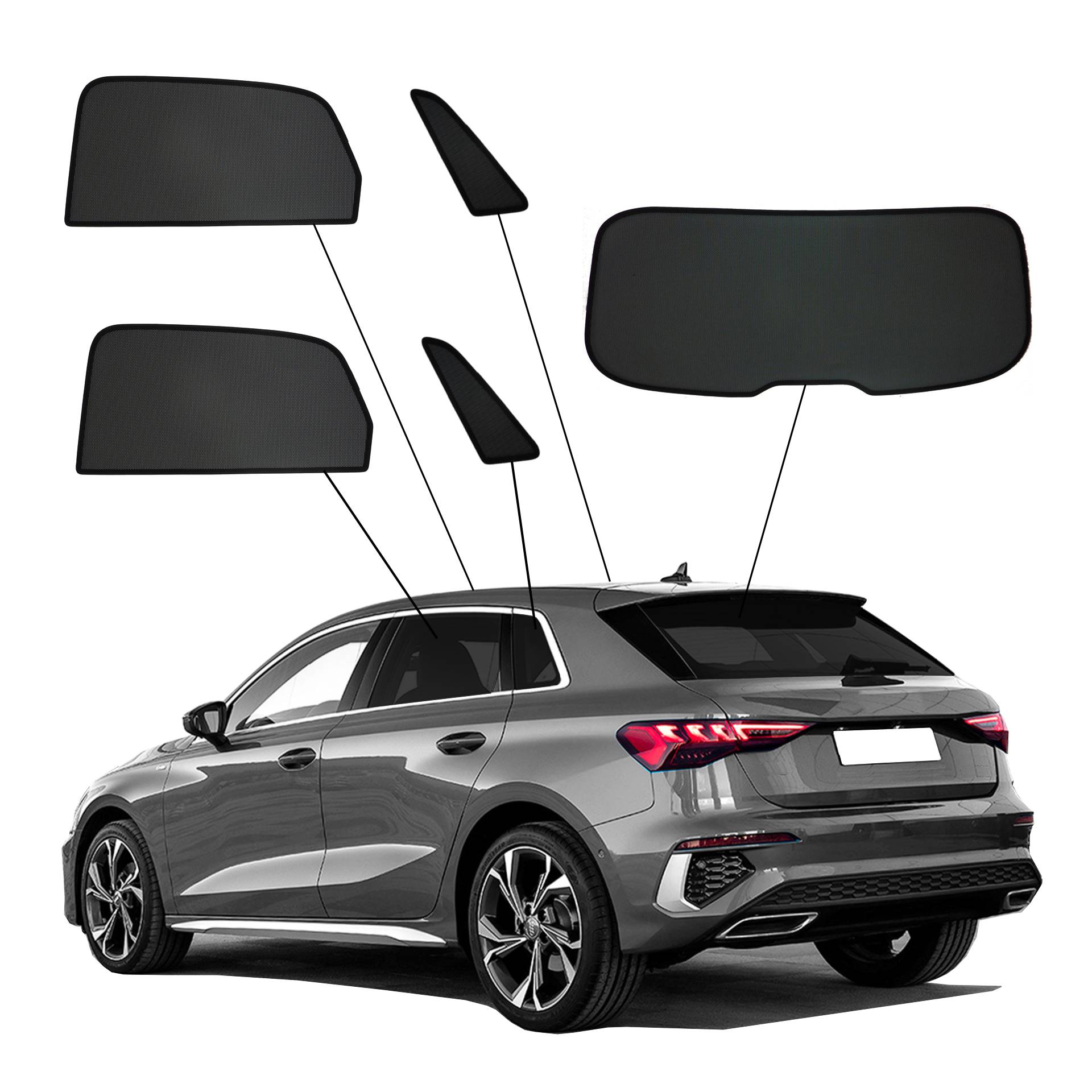 ein Audi A3 mit einem ABC Set