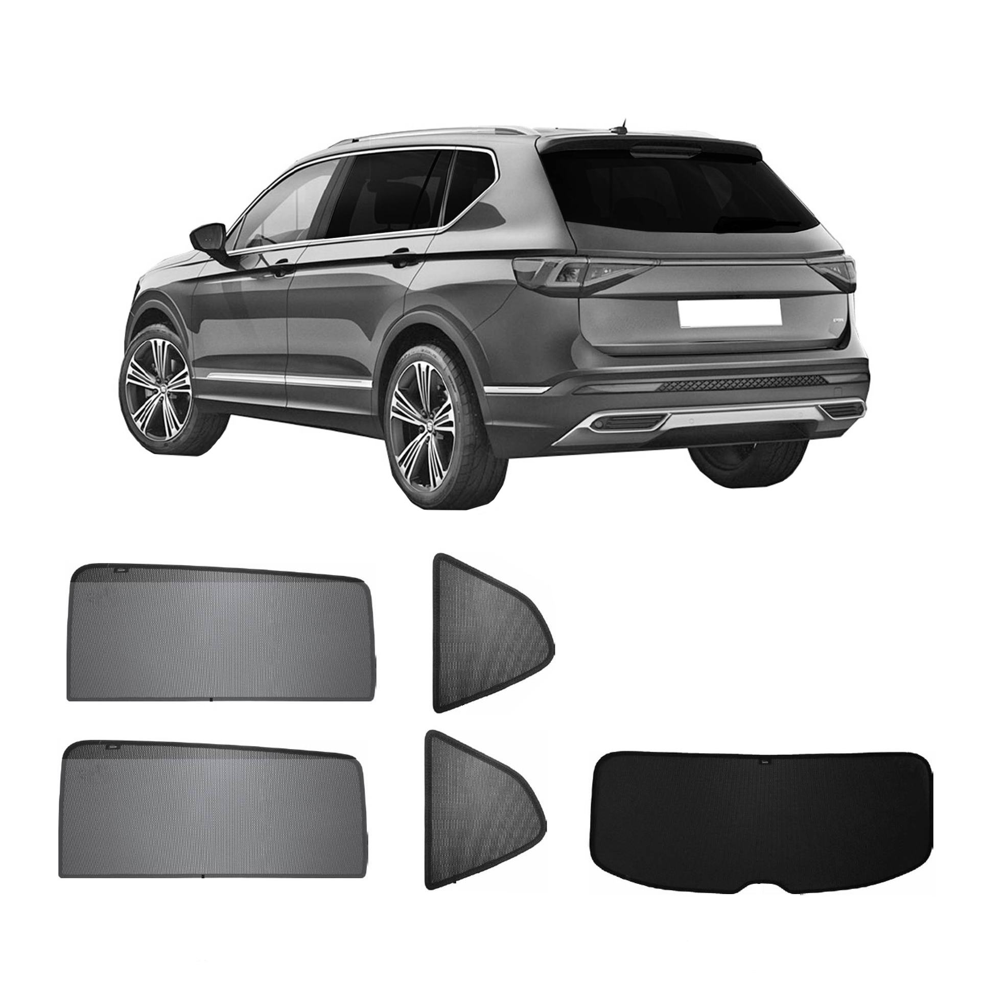 Seat Tarraco sun protection Sonniboy 2018-2024 a Seat Tarraco with an ABC set