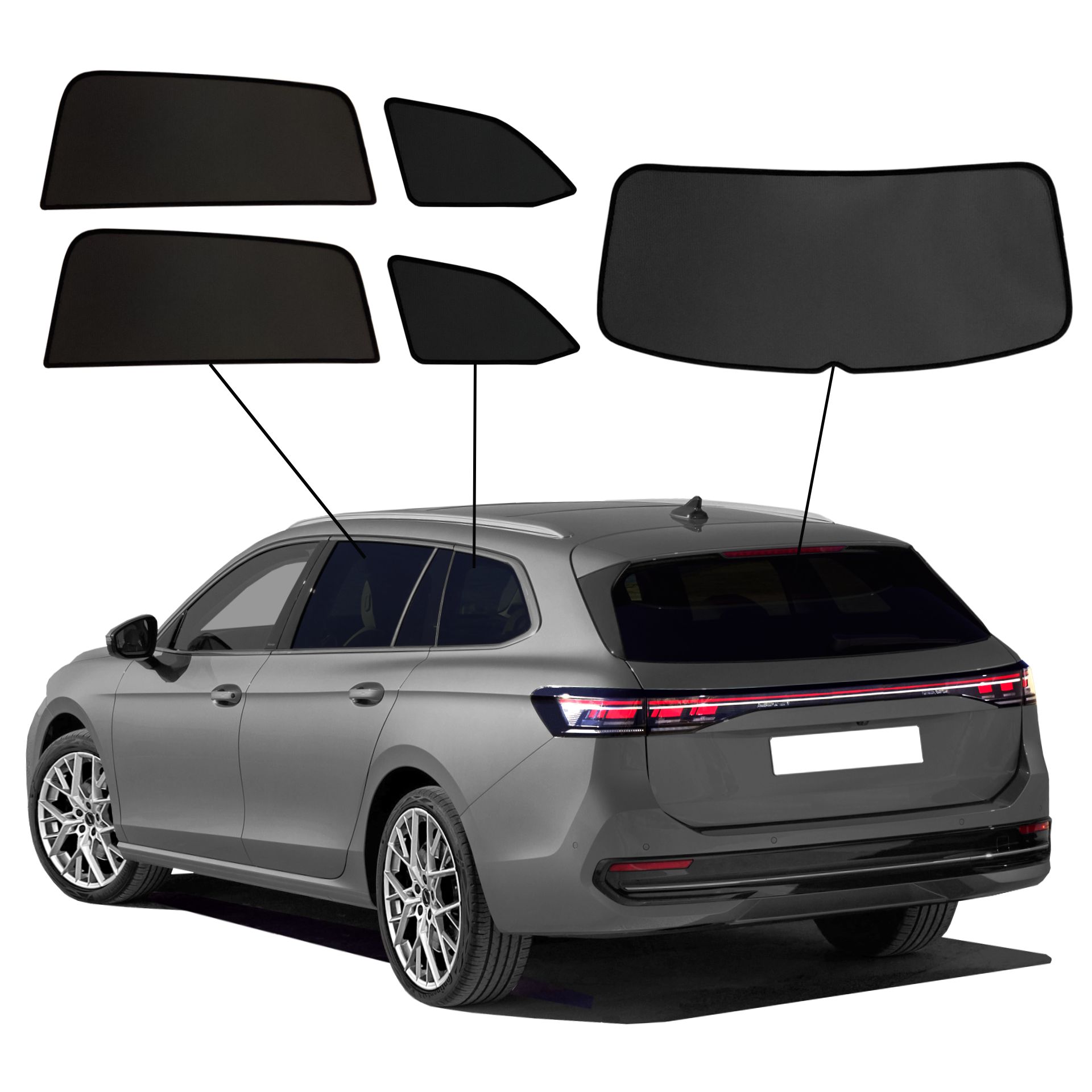 ein VW Passat B9 mit einem ABC Set