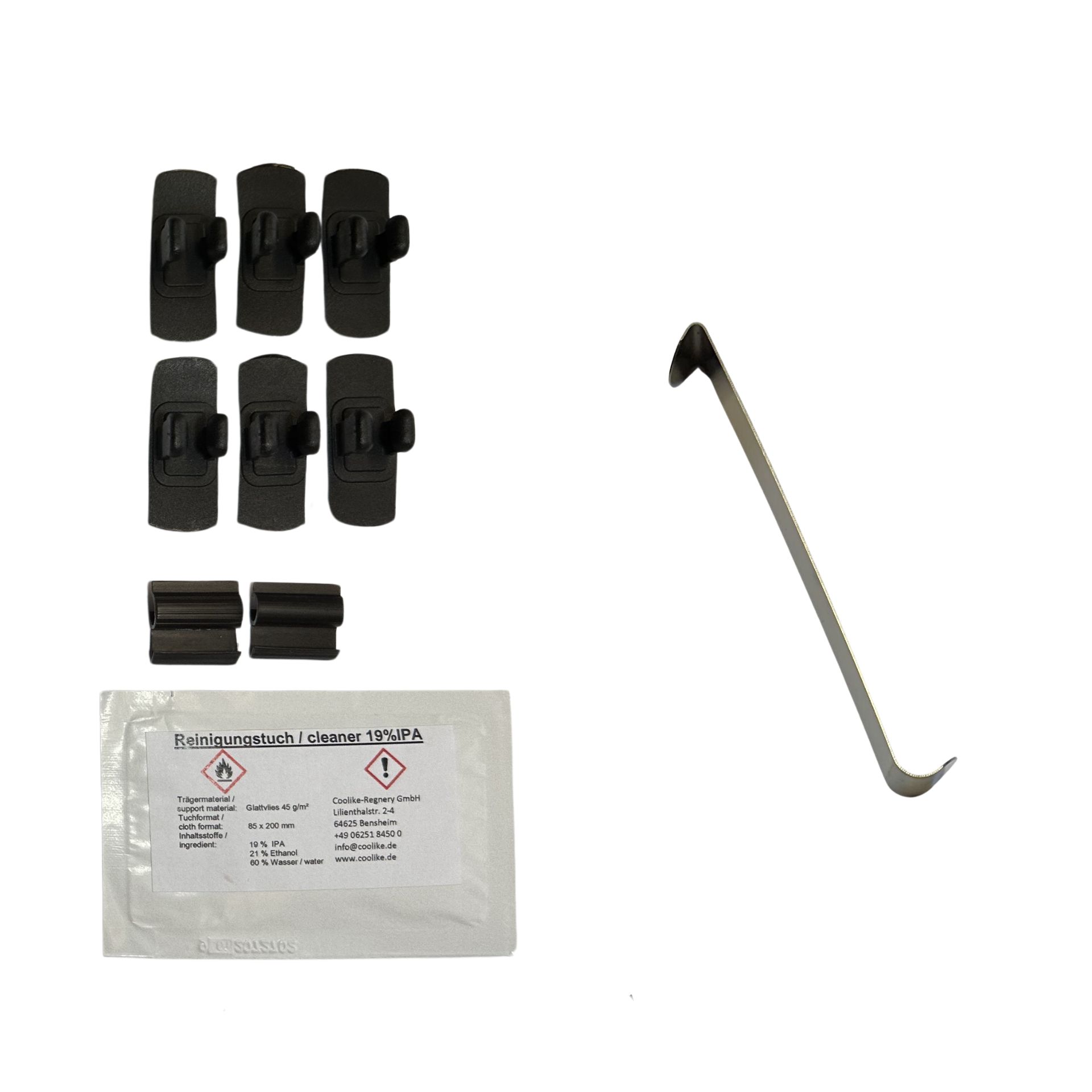 a holder set with installation aid for ford fiesta 7