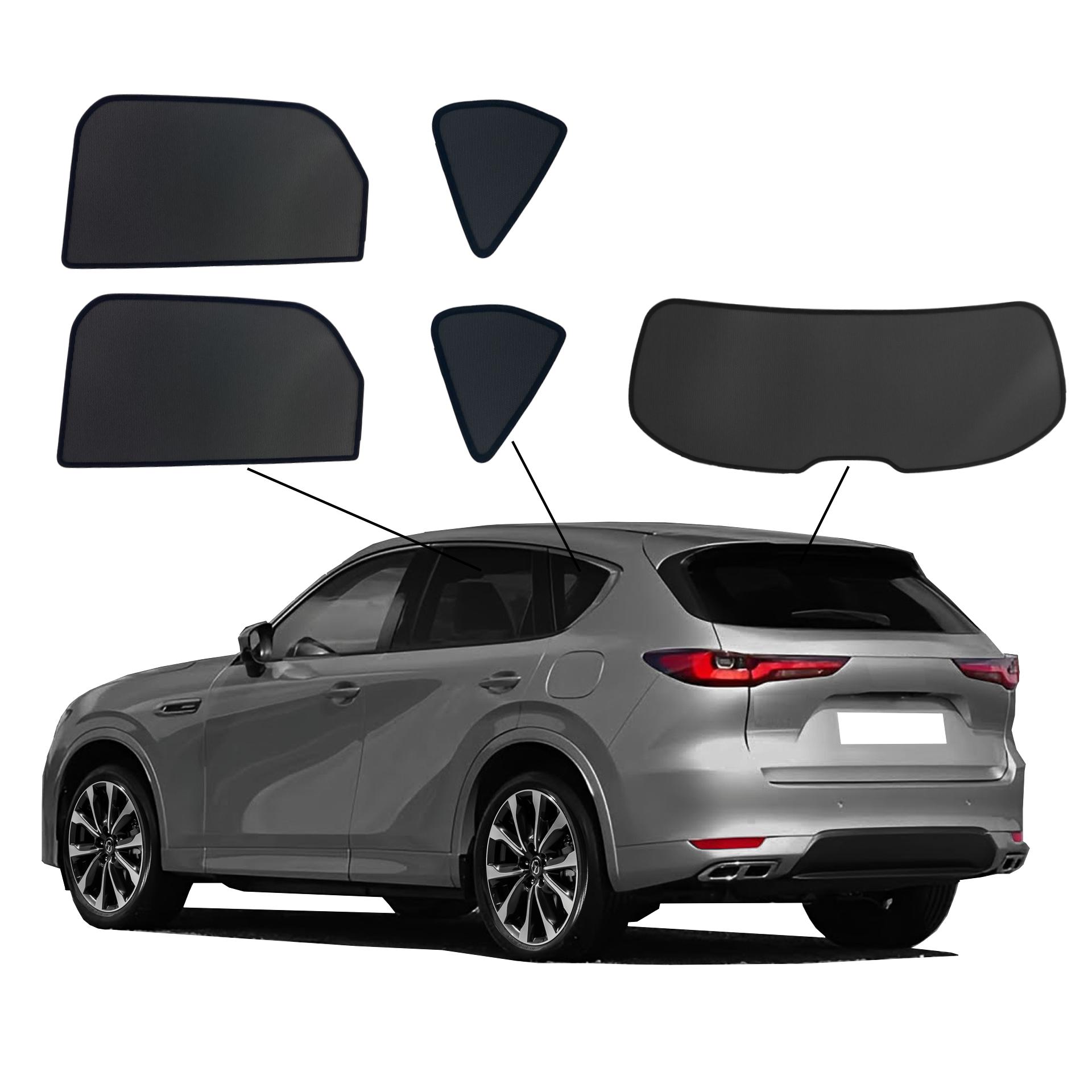 Mazda CX-60 SunClip Auto Sonnenschutz & Sichtschutz 2022-  ein Mazda CX-60 mit einem ABC Set