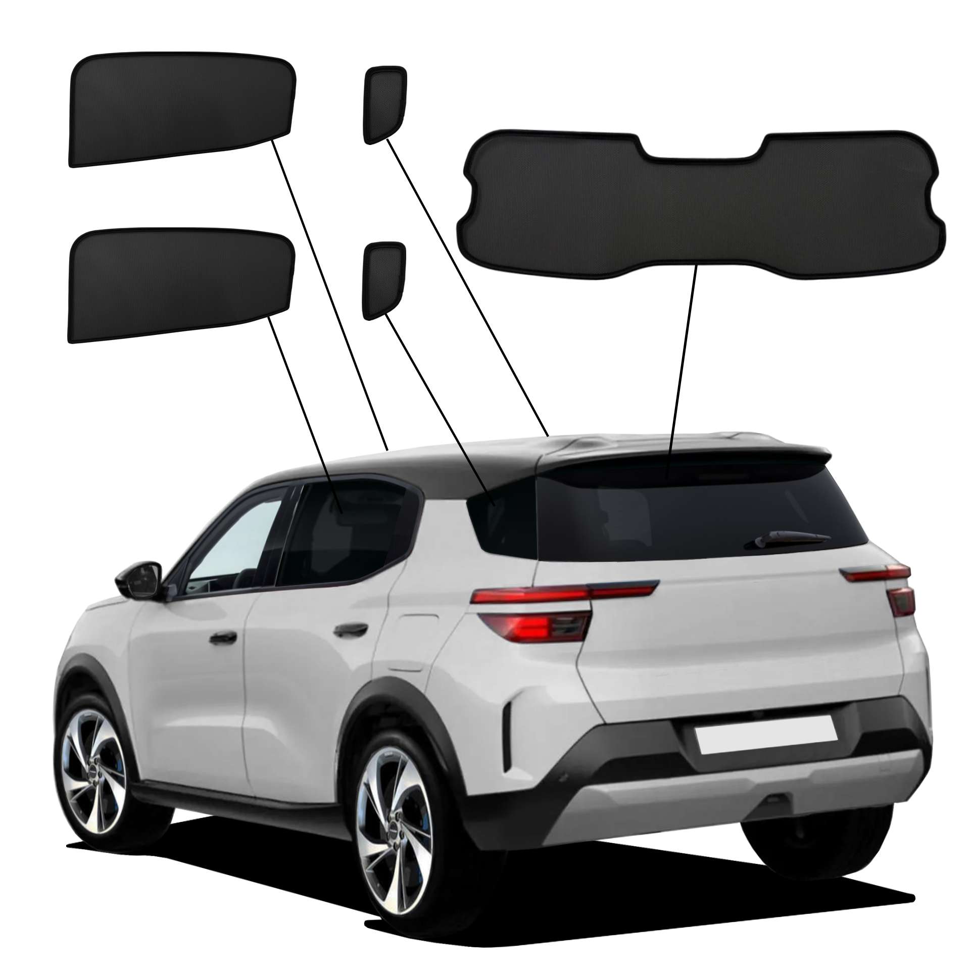 Opel Frontera EV SunClip Auto Sonnenschutz & Sichtschutz 2024- Opel Frontera EV SunClip Auto Sonnenschutz & Sichtschutz 2024-