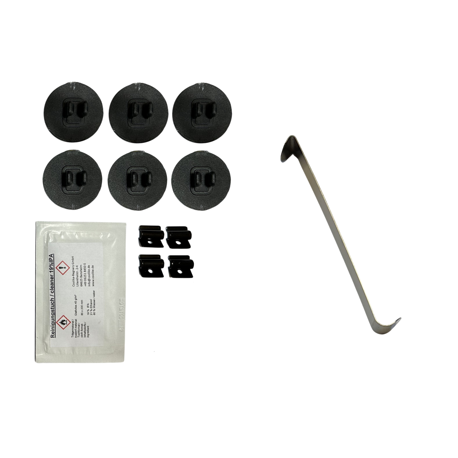 a holder set with installation aid for audi q3