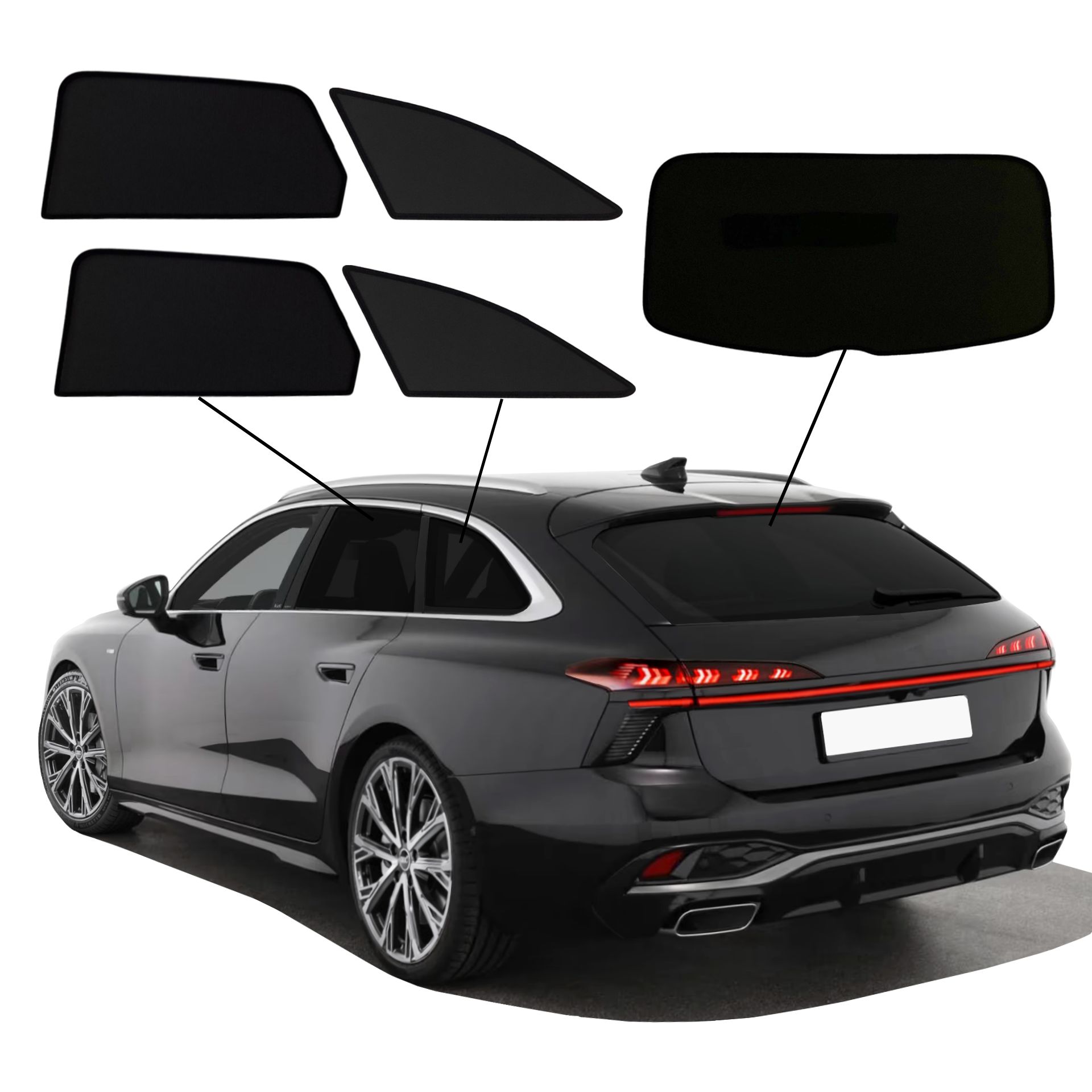 ein Audi A6 Avant mit einem ABC Set