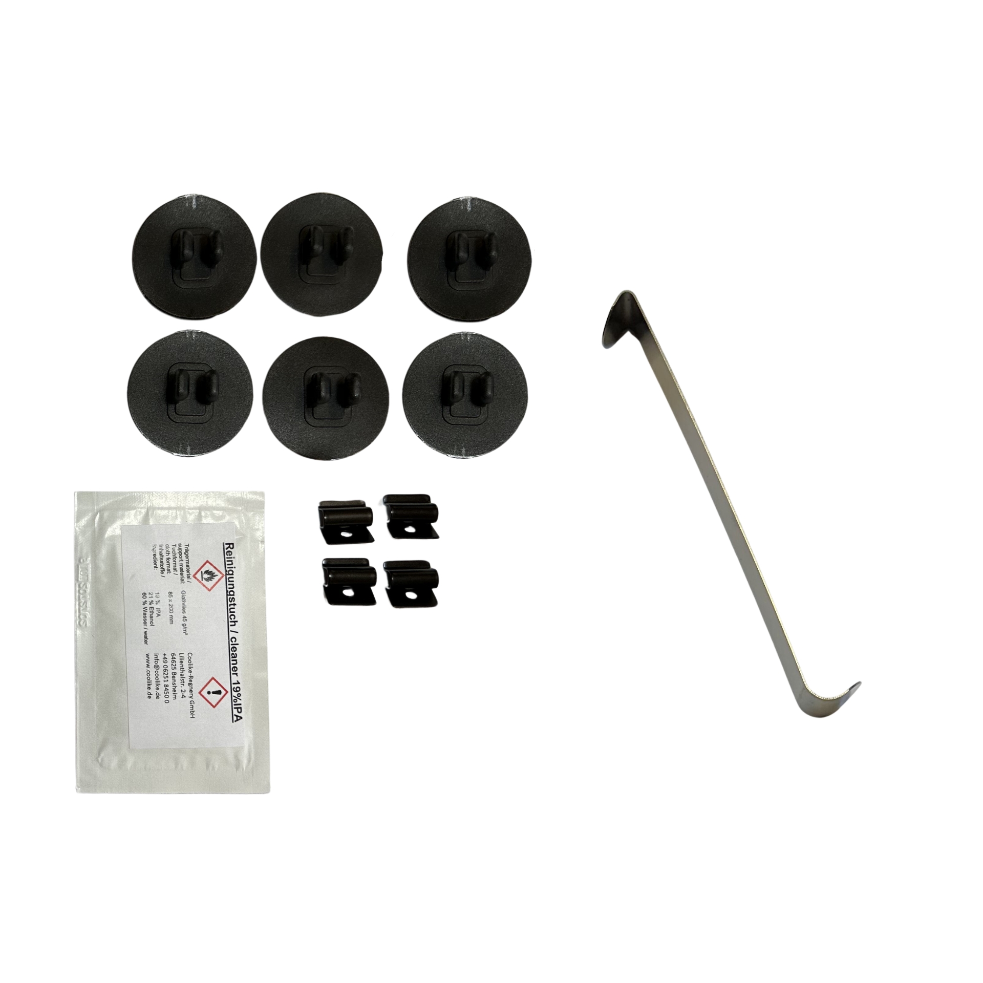 a holder set with installation aid for hyundai tucson 3