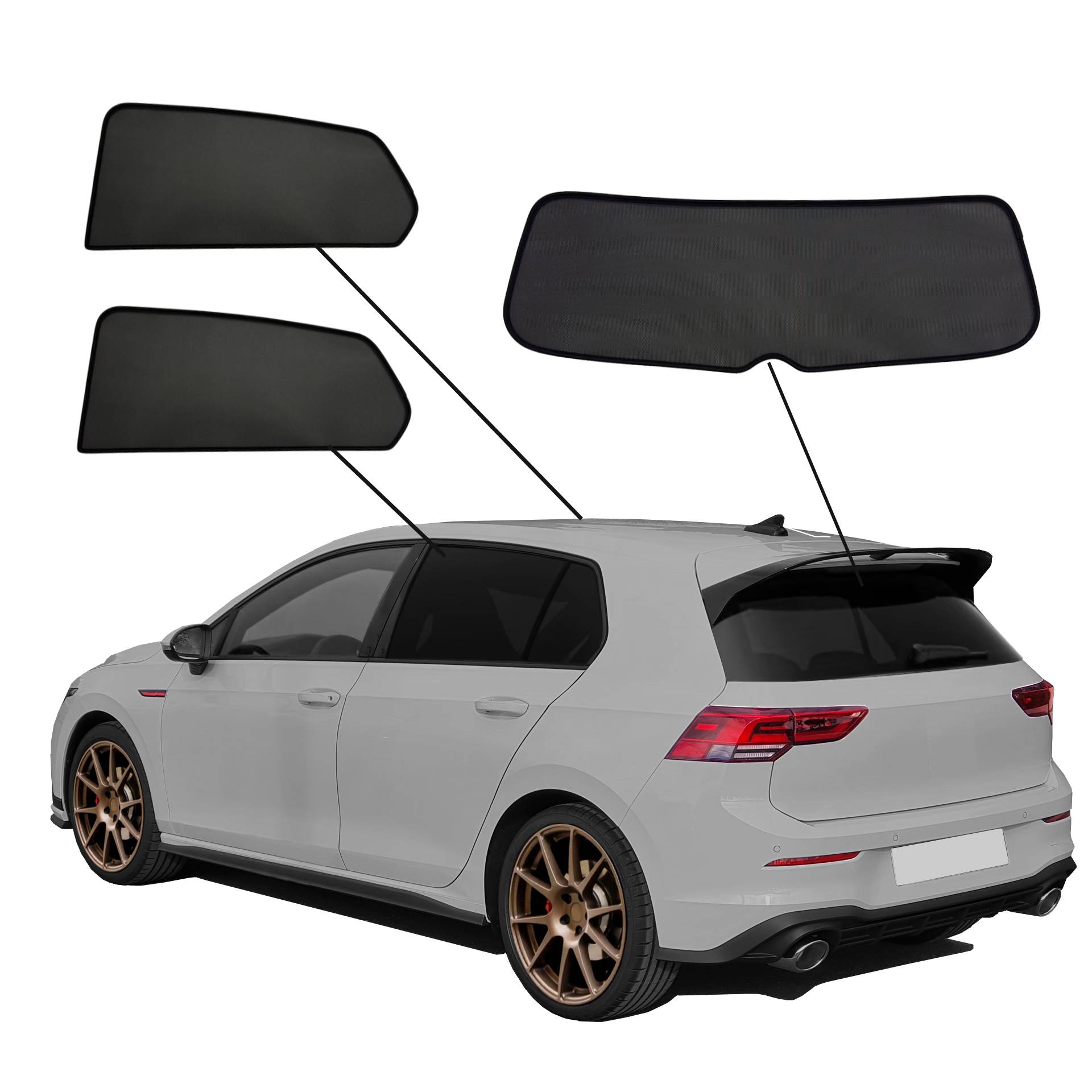 VW Golf 8 VIII SunClip privacy & sun protection 2019-