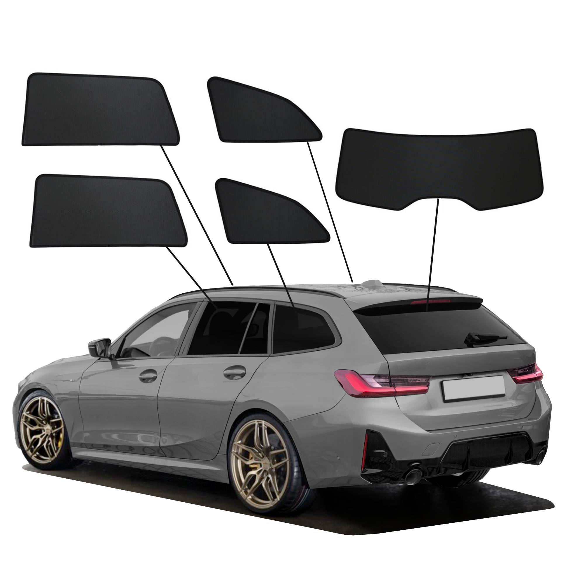 BMW 3er Touring Typ G3L (G21) SunClip privacy & sun protection 2019-