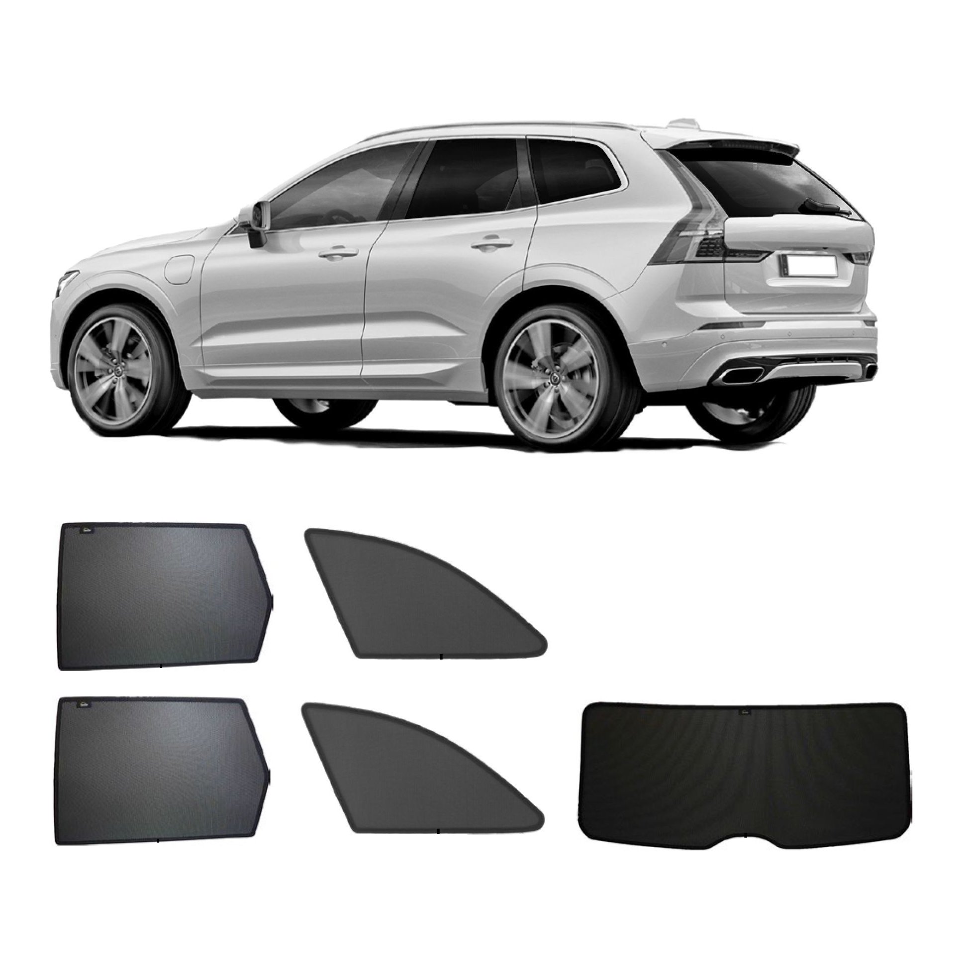 Volvo XC60 SunClip Auto Sonnenschutz & Sichtschutz 2017- ein Volvo XC60 mit einem ABC Set