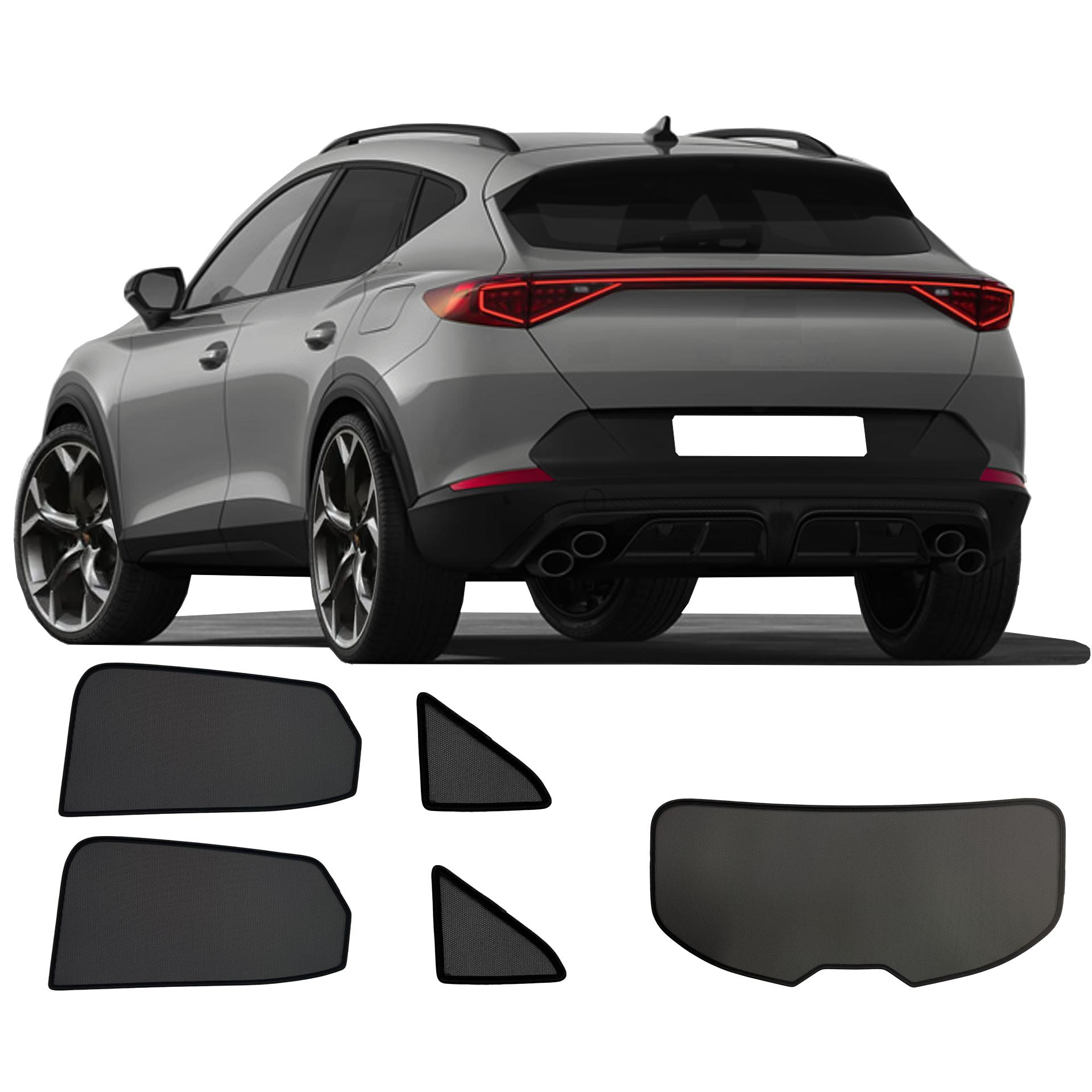 Cupra Formentor SunClip Auto Sonnenschutz & Sichtschutz 2020- ein Cupra Formentor mit einem ABC Set