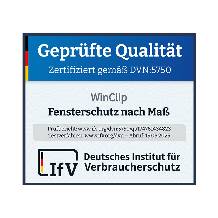 Ein Qualitätssiegel des deutschen Instuts für Verbraucherschutz für den WinClip