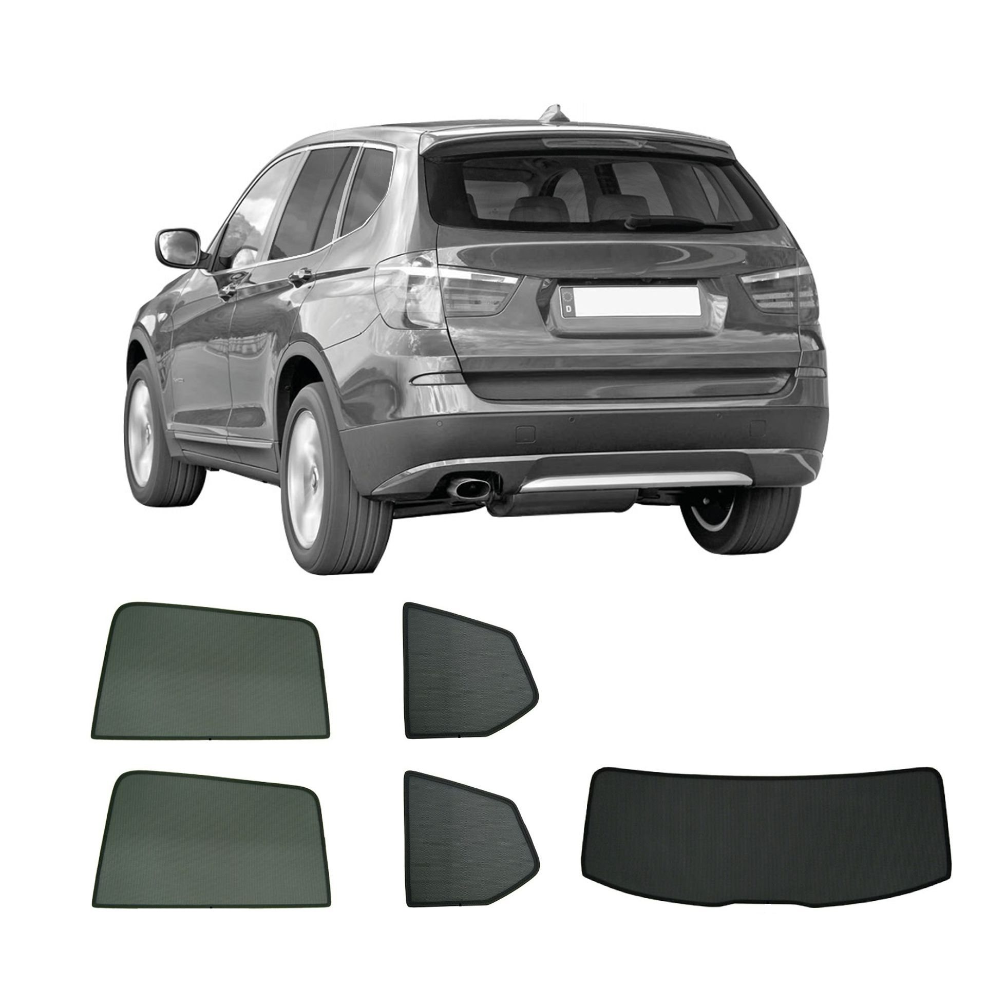 a BMW X3 with an ABC set