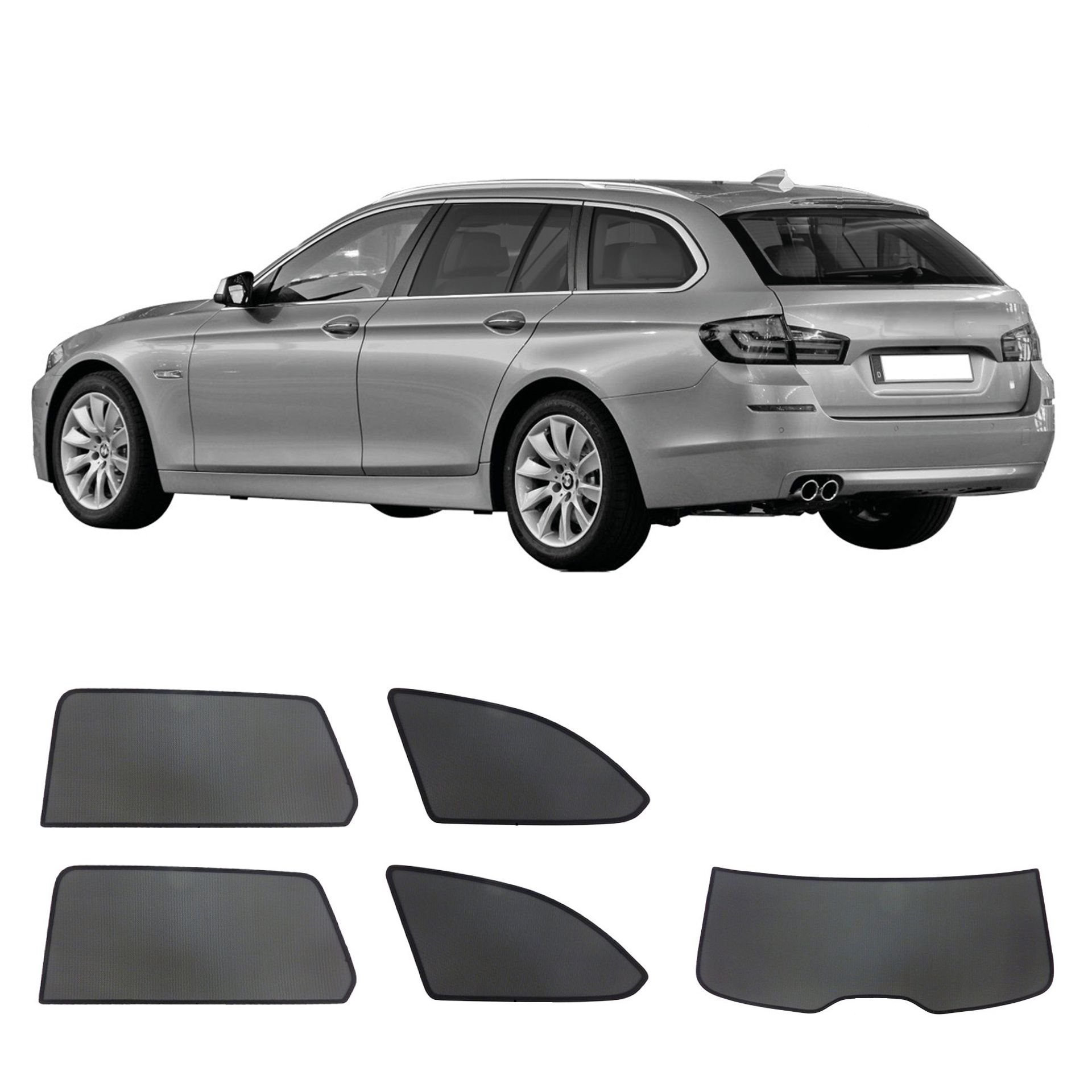 ein 5er BMW Touring mit einem ABC Set