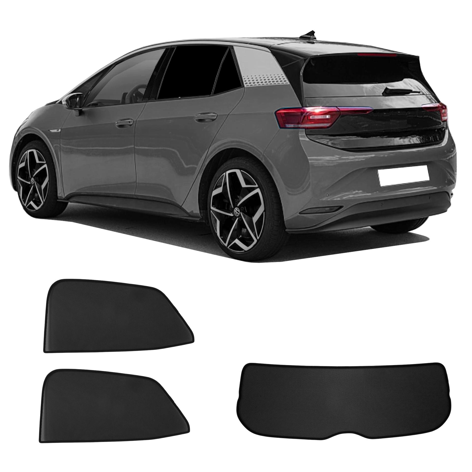 VW ID.3 / Seat Cupra Born Auto Sonnenschutz & Sichtschutz Sonniboy 2020- ein VW ID3 mit einem AC Set