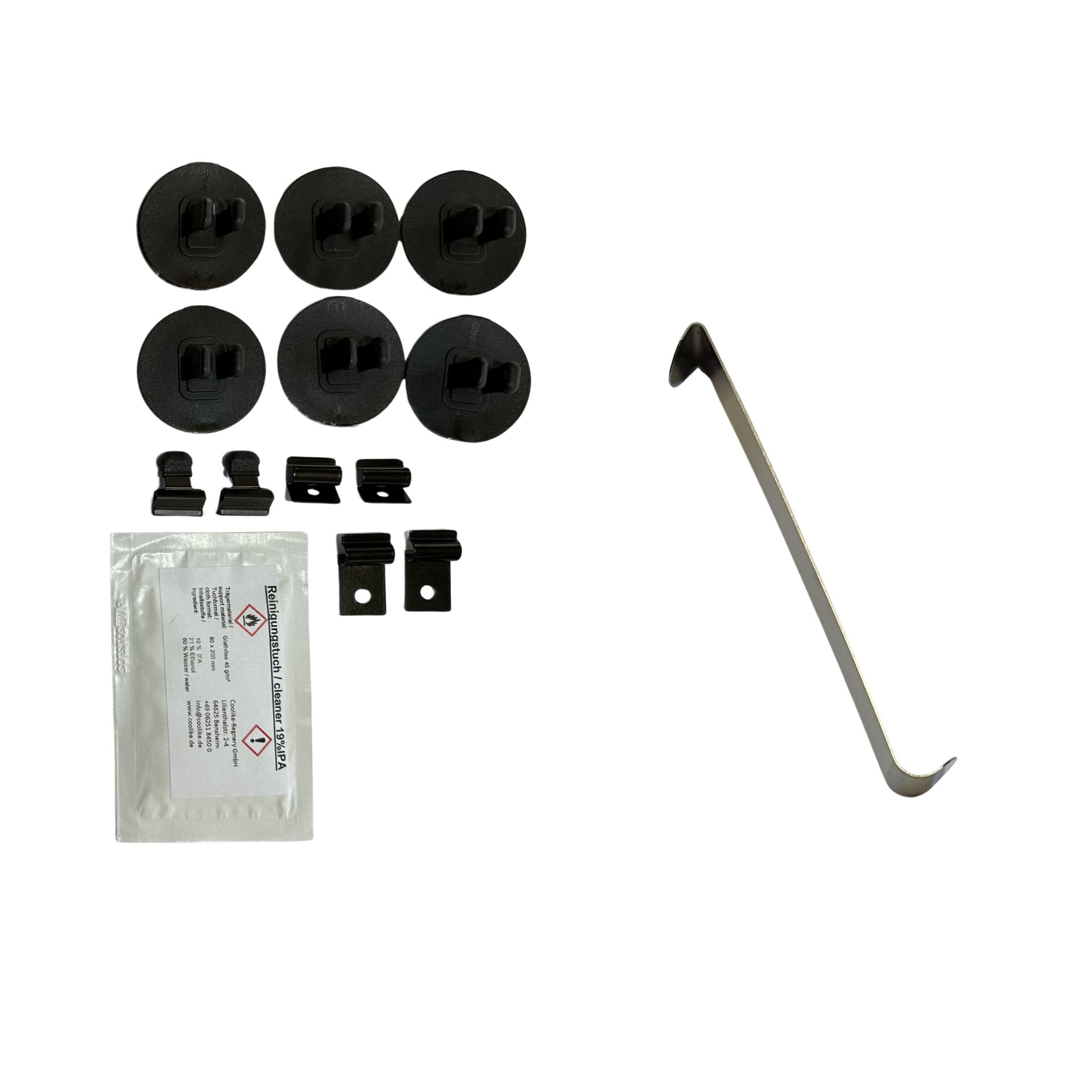 a holder set with installation aid for mercedes glc