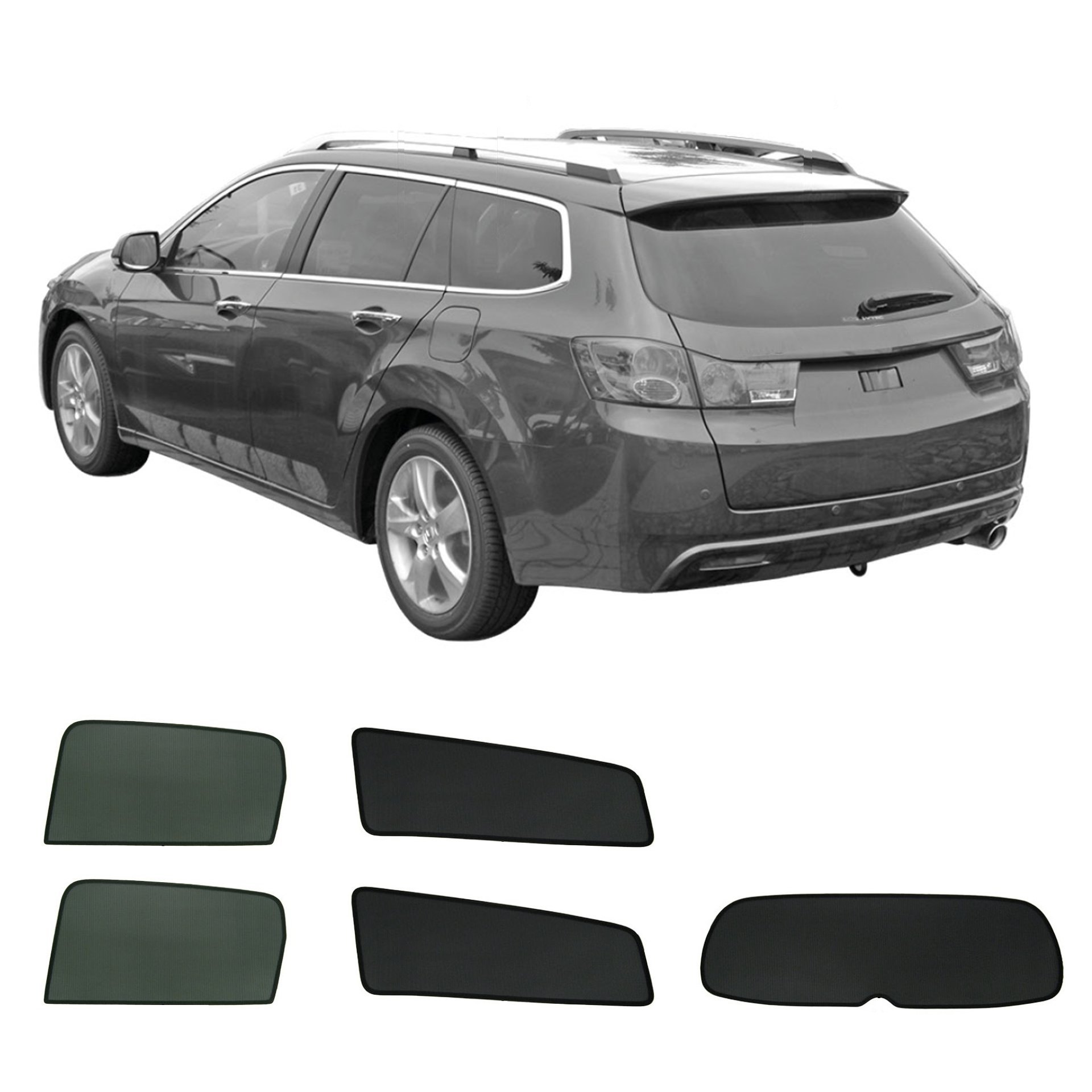 Honda Accord Auto Sonnenschutz & Sichtschutz Sonniboy 2003-2008 ein Honda Accord mit einem ABC Set