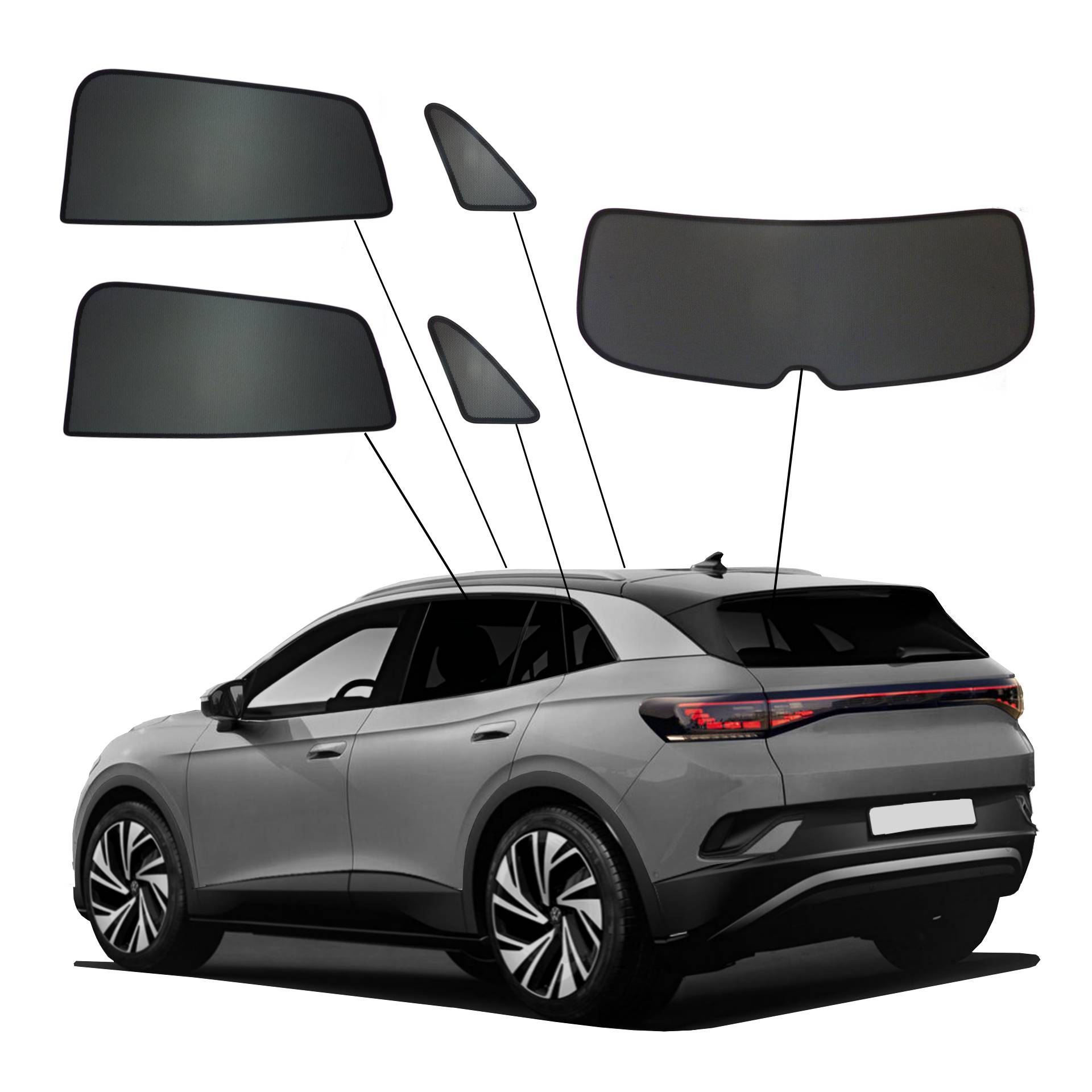 a VW ID4 with an ABC set