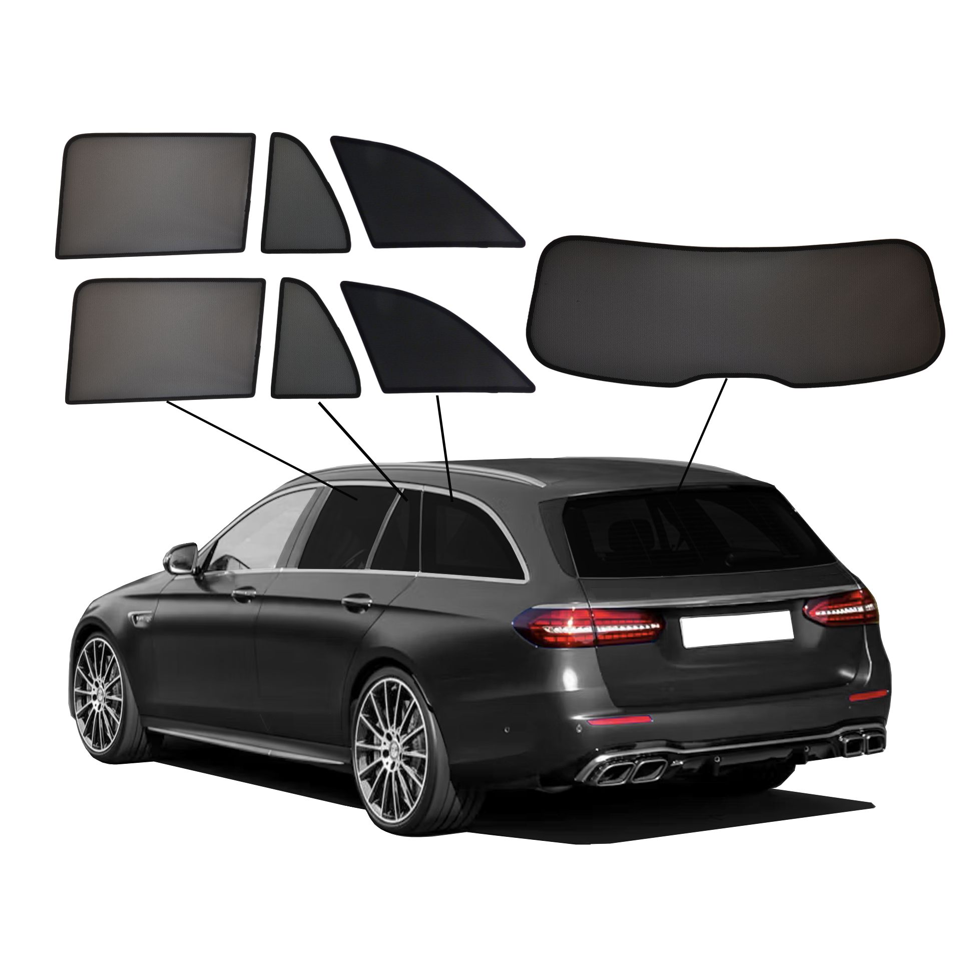 eine Mercedes E-Klasse T-Modell mit eienm ABC Set