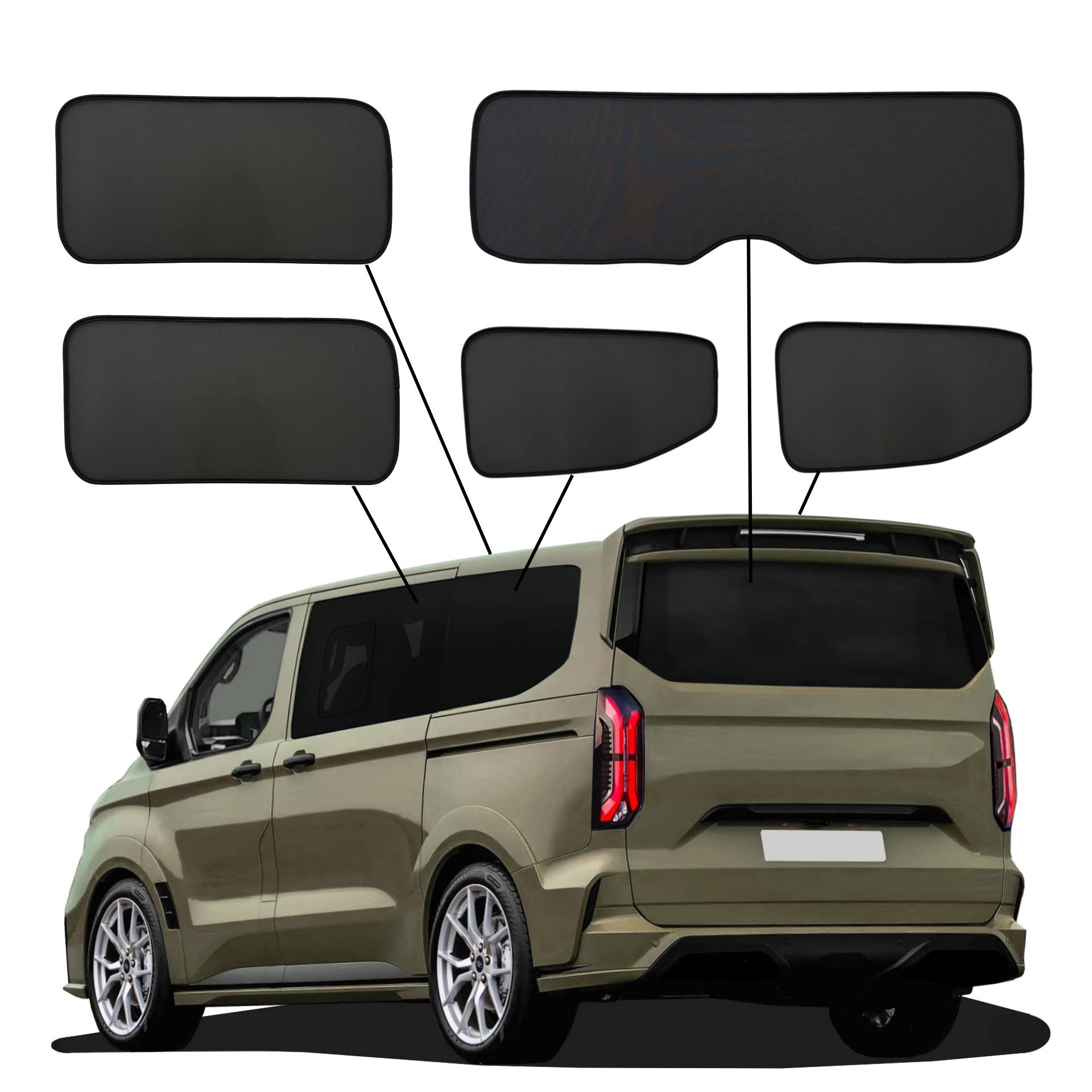 ein Ford Tourneo Custom mit einem ABC Set