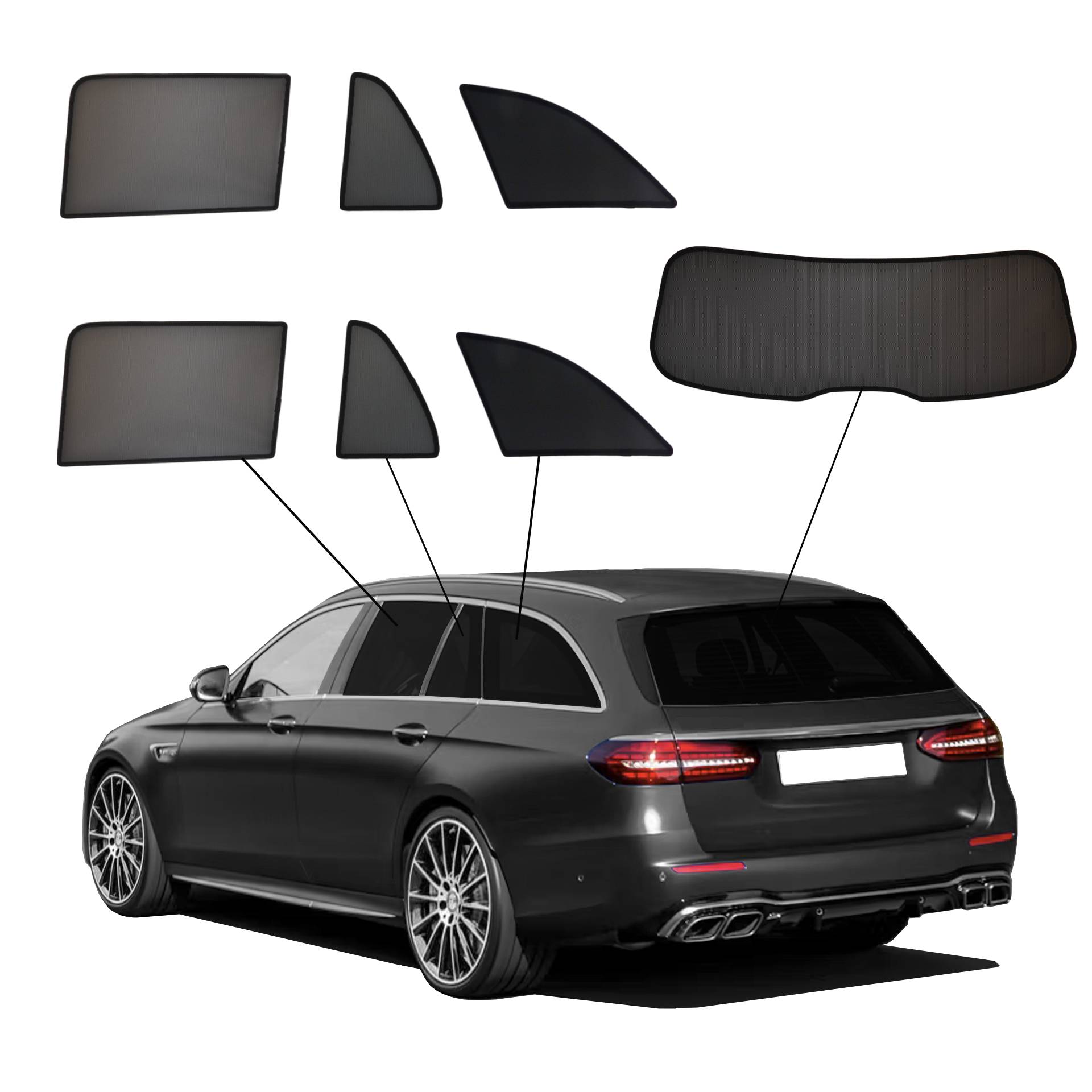 eine Mercedes E-Klasse T-Modell mit eienm ABC Set