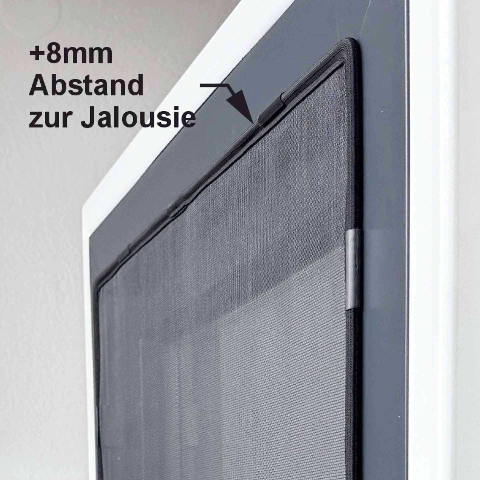 der WinClip Multi benötigt mind. 8mm Abstand zur Jalousie
