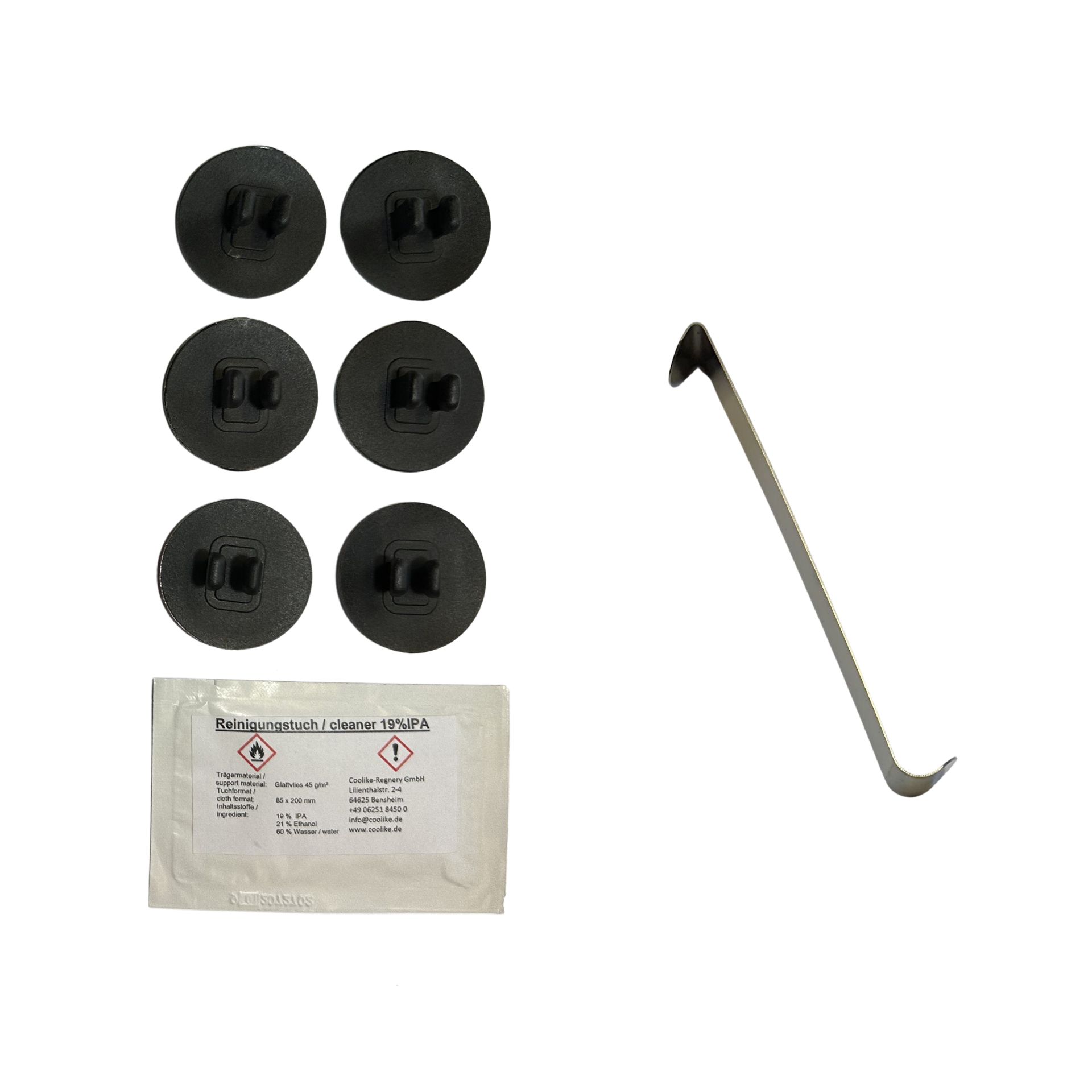 a holder set with installation aid for MG 4