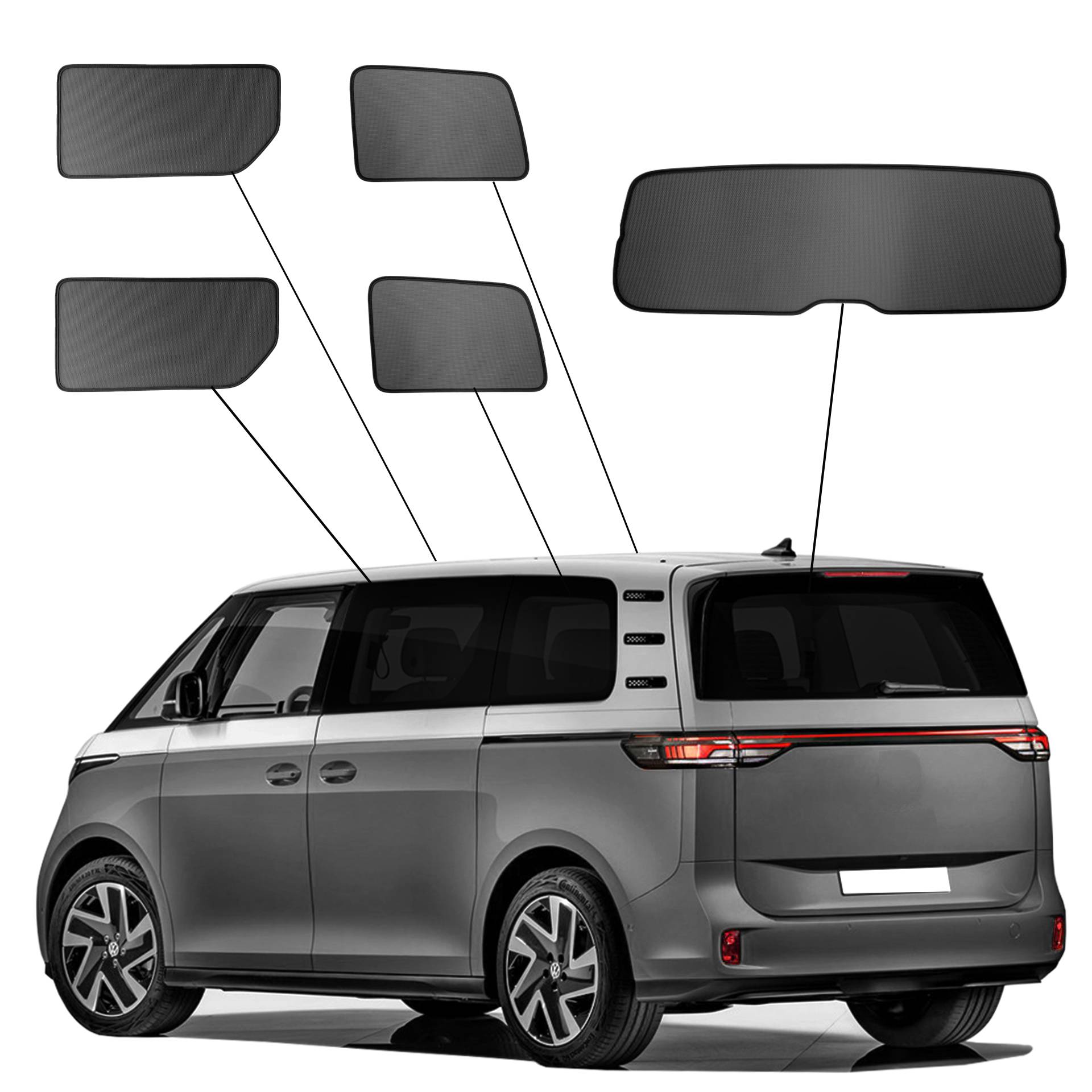 ein VW ID Buzz mit einem ABC Set