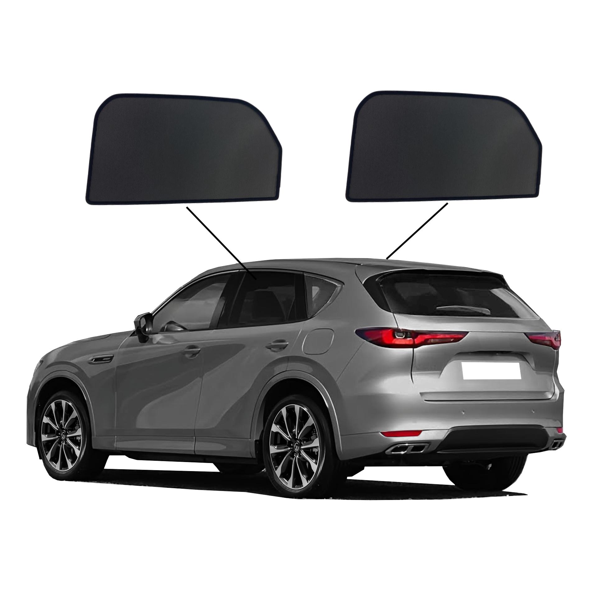 Mazda CX-60 SunClip Auto Sonnenschutz & Sichtschutz 2022- Türfenster-Set 2-teilig ein Mazda CX-60 mit einem A Set