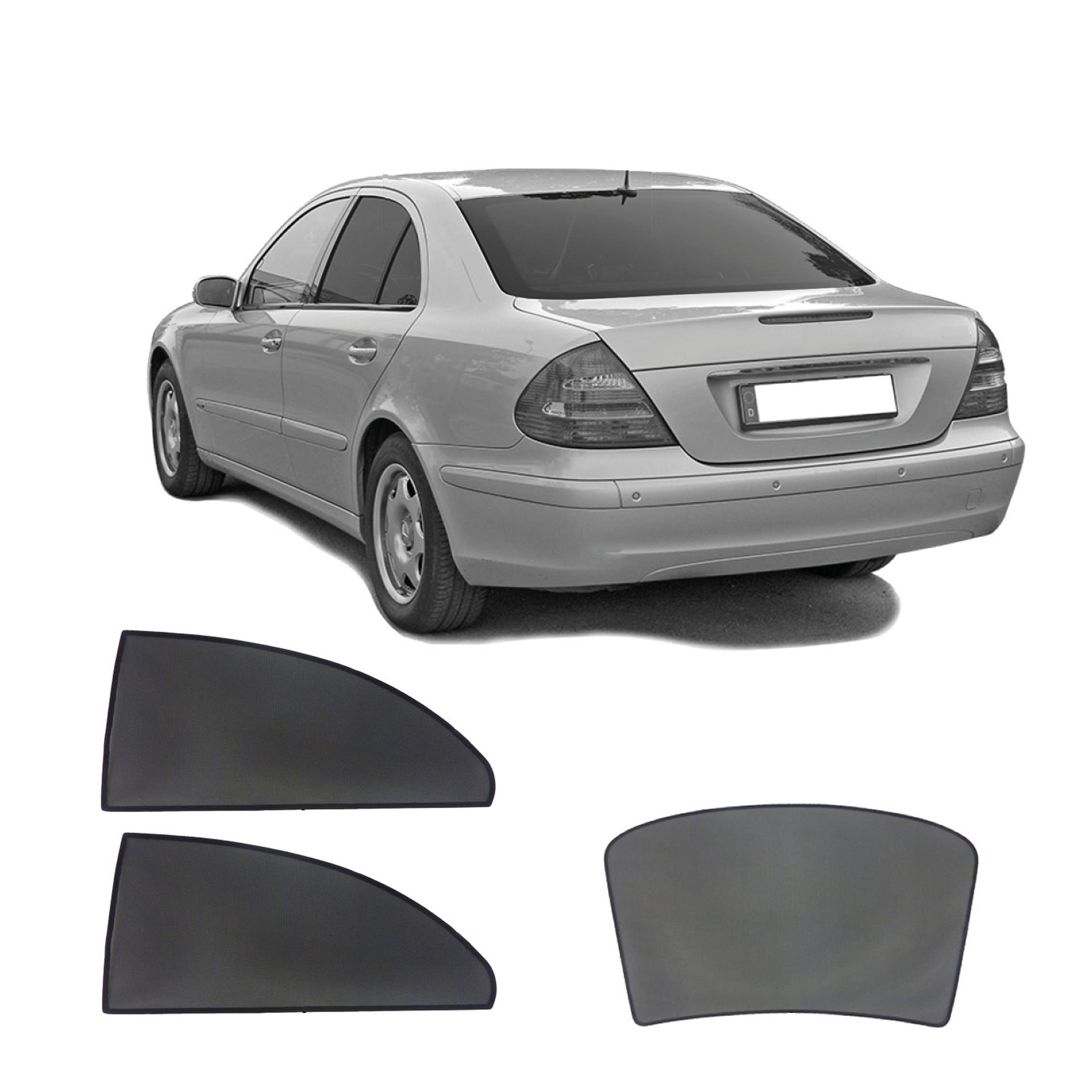 a Mercedes e-class sedan with an AC set