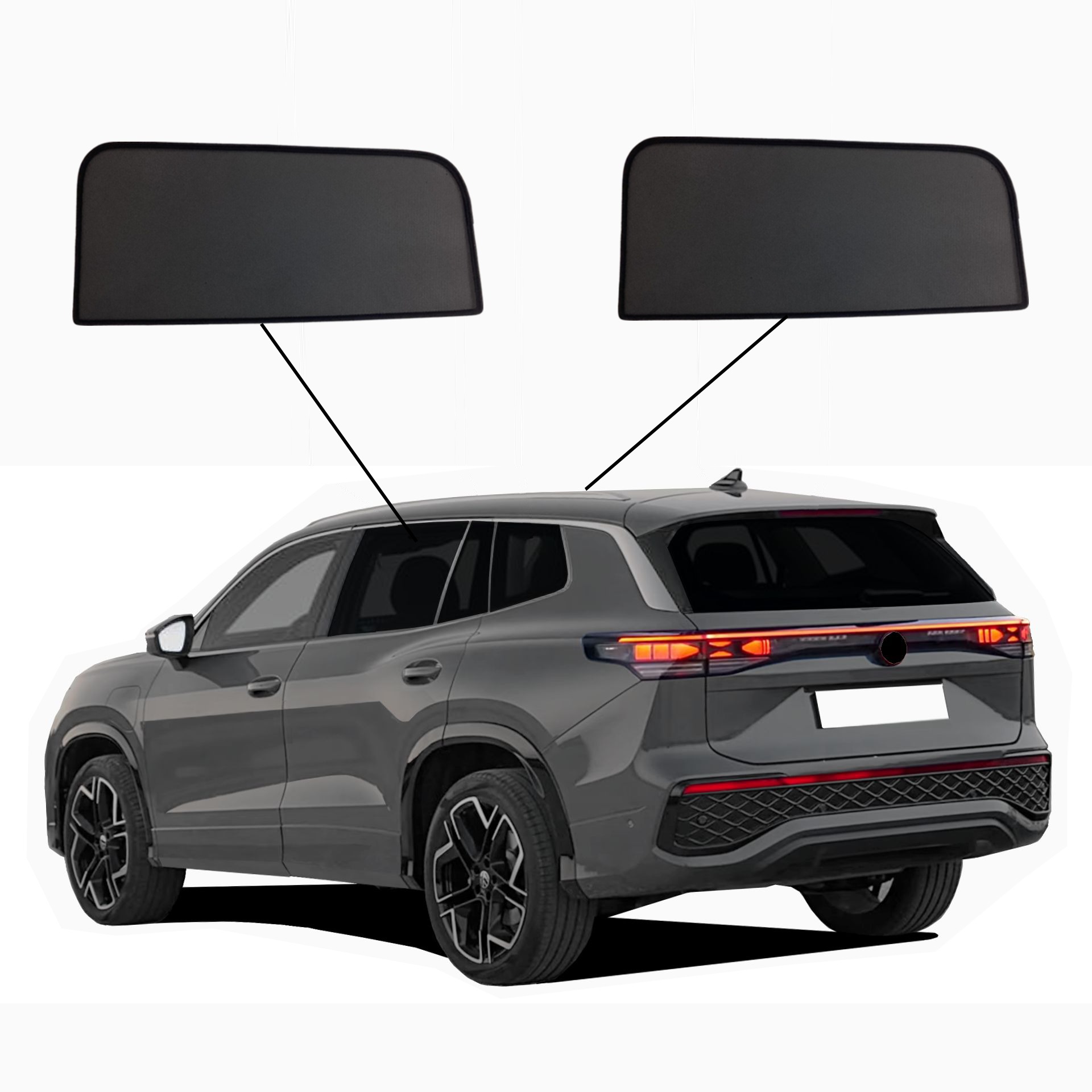 VW Tayron SunClip Sonniboy privacy & sun protection 2025- Door window set 2-piece