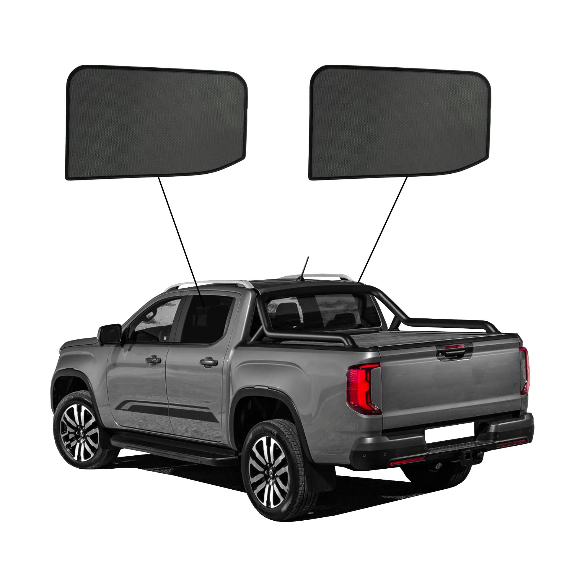 VW Amarok II SunClip Auto Sonnenschutz & Sichtschutz 2023- 