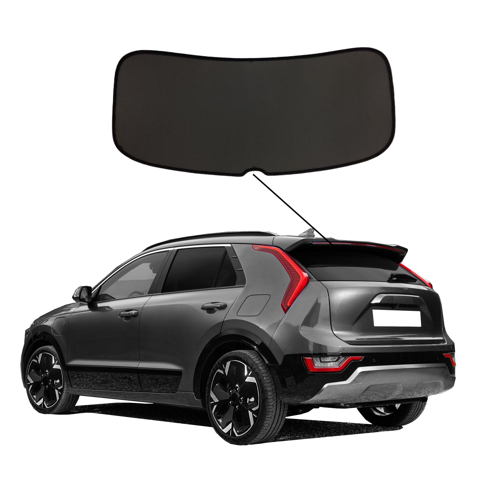 Kia Niro II SunClip Auto Sonnenschutz & Sichtschutz 2022- Heckscheibe ein Kia Niro 2 mit einem C-Teil
