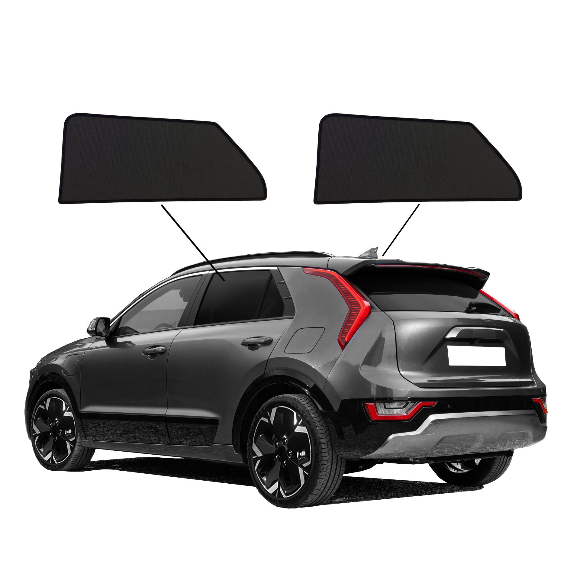 Kia Niro II SunClip Auto Sonnenschutz & Sichtschutz 2022- Türfenster-Set 2-teilig ein Kia Niro 2 mit einem A Set