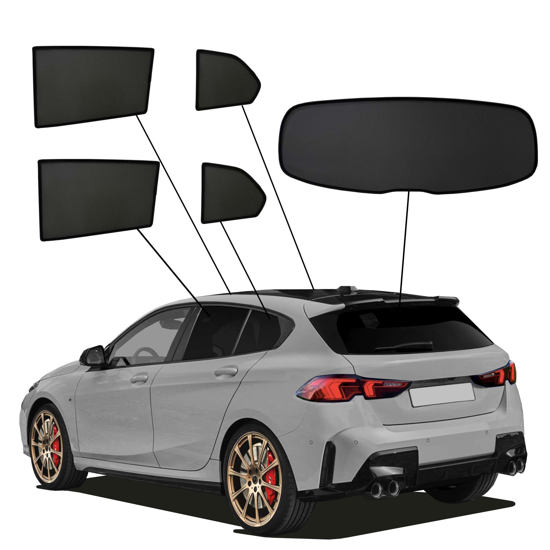 BMW 1er F70 ab 2024 SunClip Sonnenschutz Sichtschutz UV-Schutz Auto Sonnenblende Hitzeschutz Insektenschutz Blendschutz Autoscheibentönung BMW 1er F70 ab 2024 SunClip Sonnenschutz Sichtschutz UV-Schutz Auto Sonnenblende Hitzeschutz Insektenschutz Blendschutz Autoscheibentönung