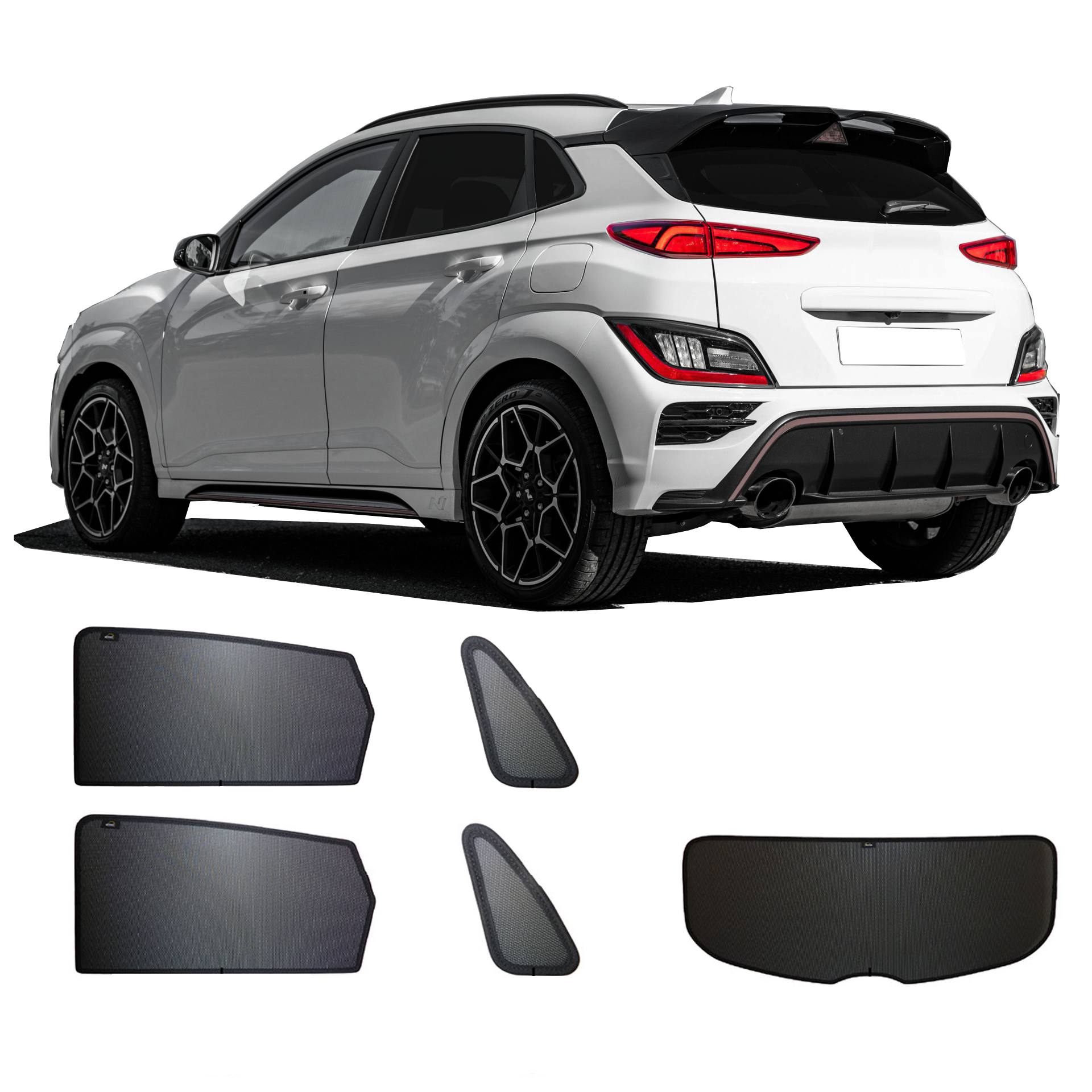 a Hyundai Kona with an ABC set