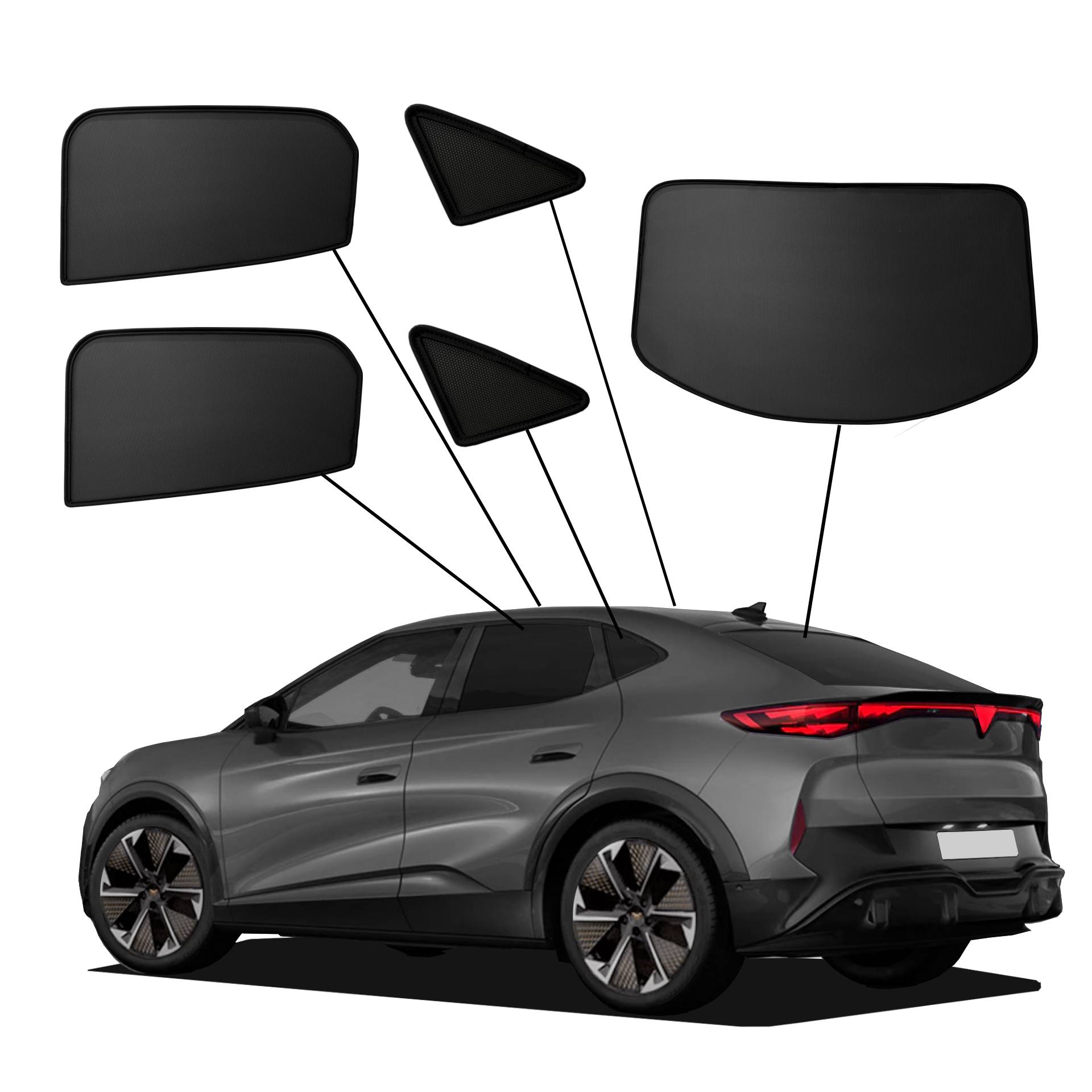 Cupra Tavascan SunClip Auto Sonnenschutz & Sichtschutz 2024- Cupra Tavascan SunClip Auto Sonnenschutz & Sichtschutz 2024-