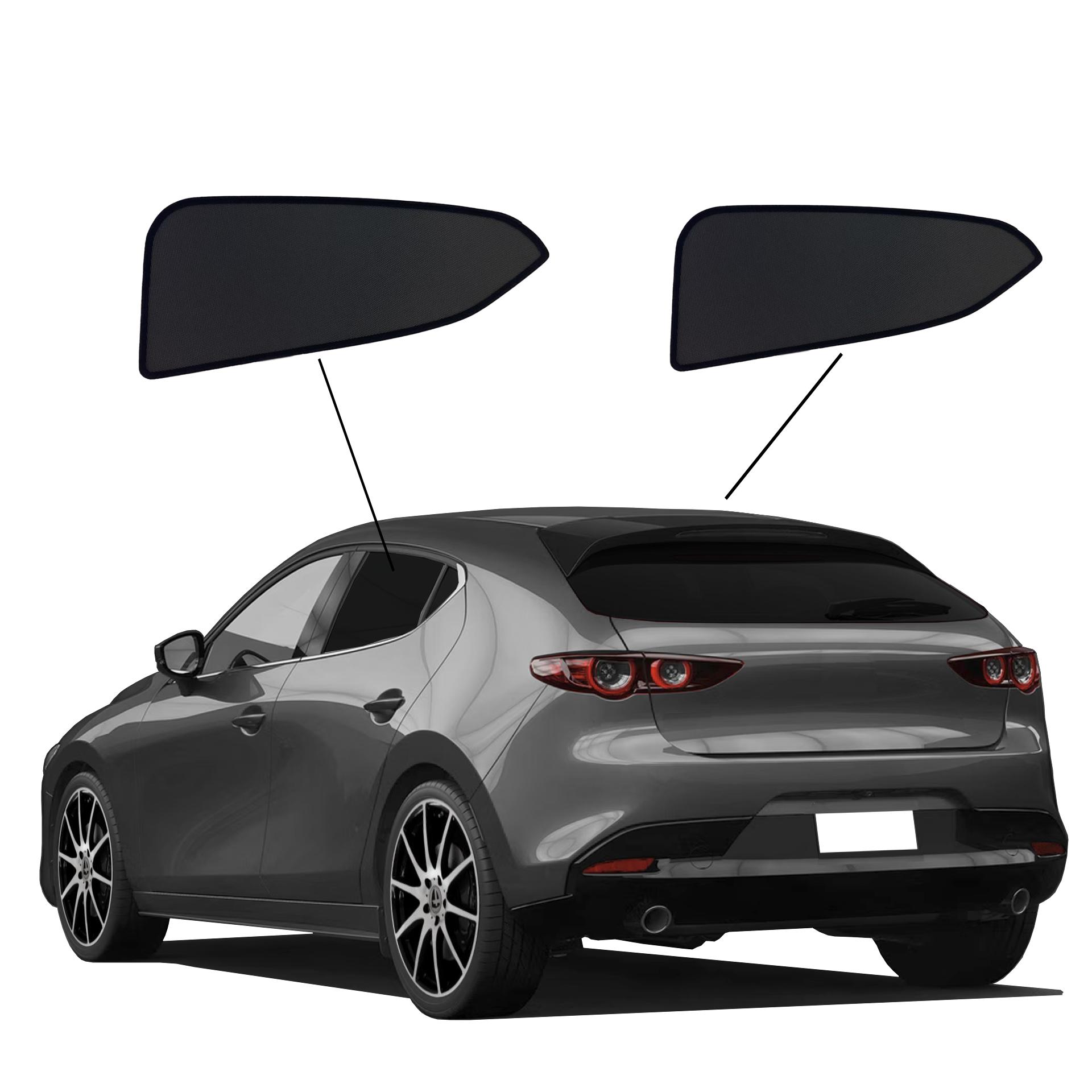 Mazda 3 SunClip Auto Sonnenschutz & Sichtschutz 2019- Türfenster-Set 2-teilig ein Mazda 3 mit einem A Set