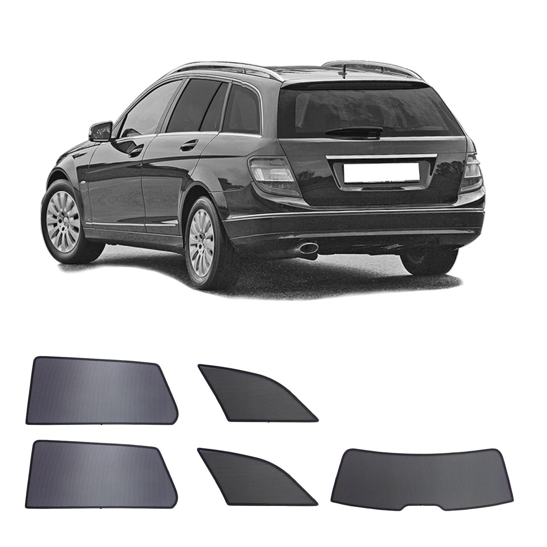 Mercedes C-Klasse T-Modell Auto Sonnenschutz & Sichtschutz Sonniboy 2007-2015 eine mercedes c-klasse t-modell mit einem ABC set
