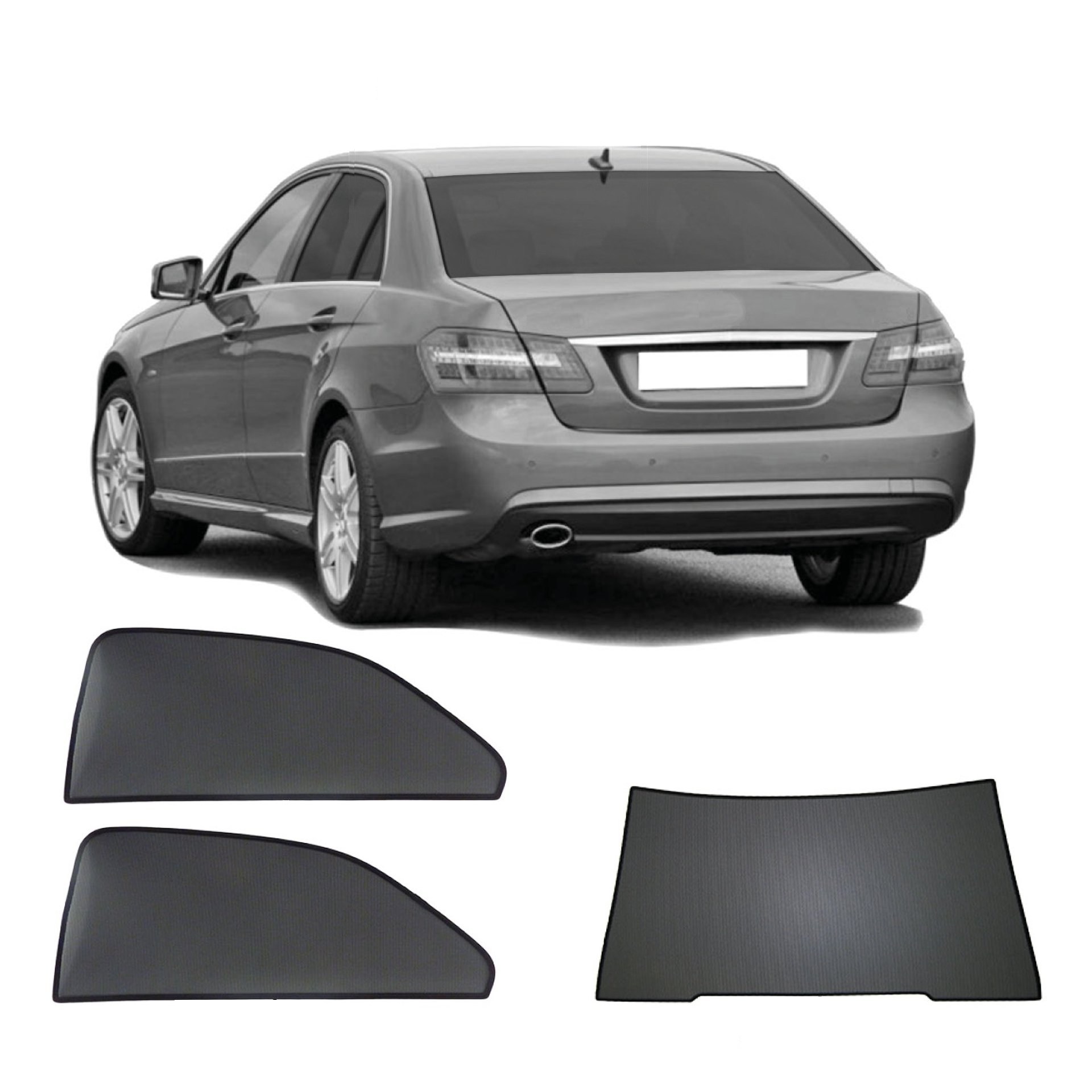 eine mercedes e-klasse Limousine mit einem AC Set