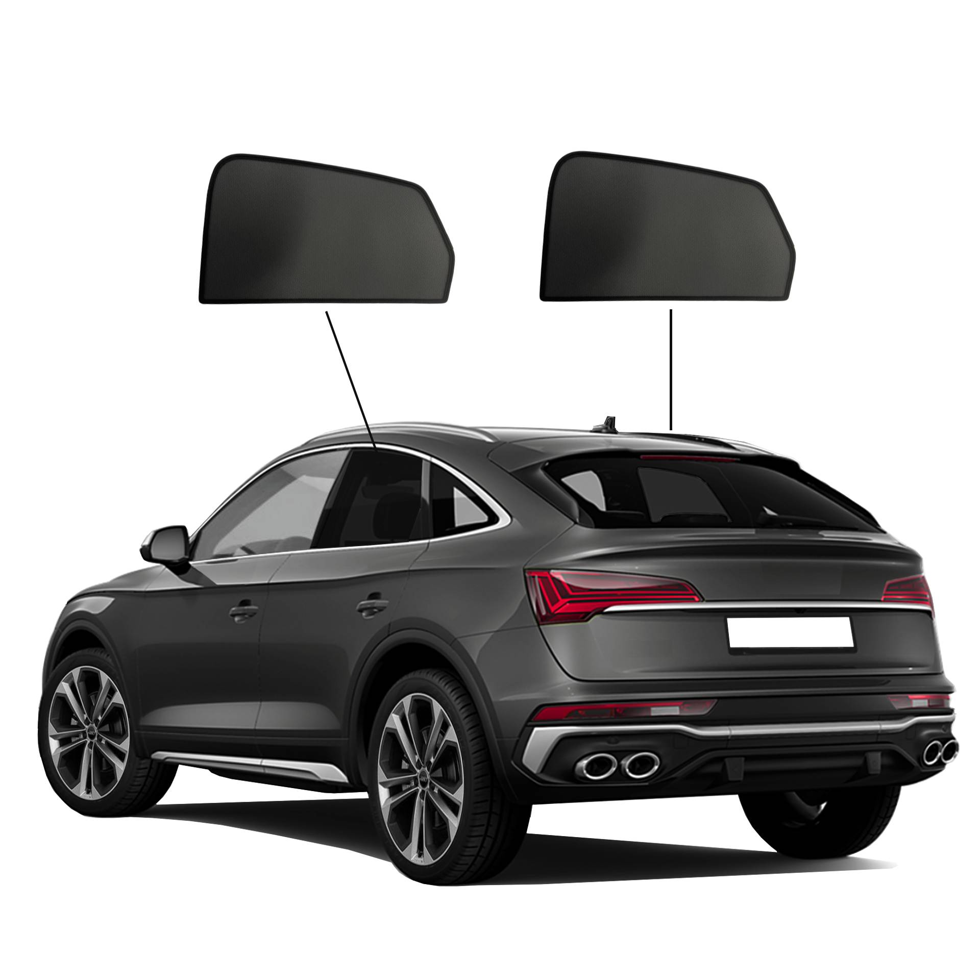 an Audi Q5 sportback with an A set