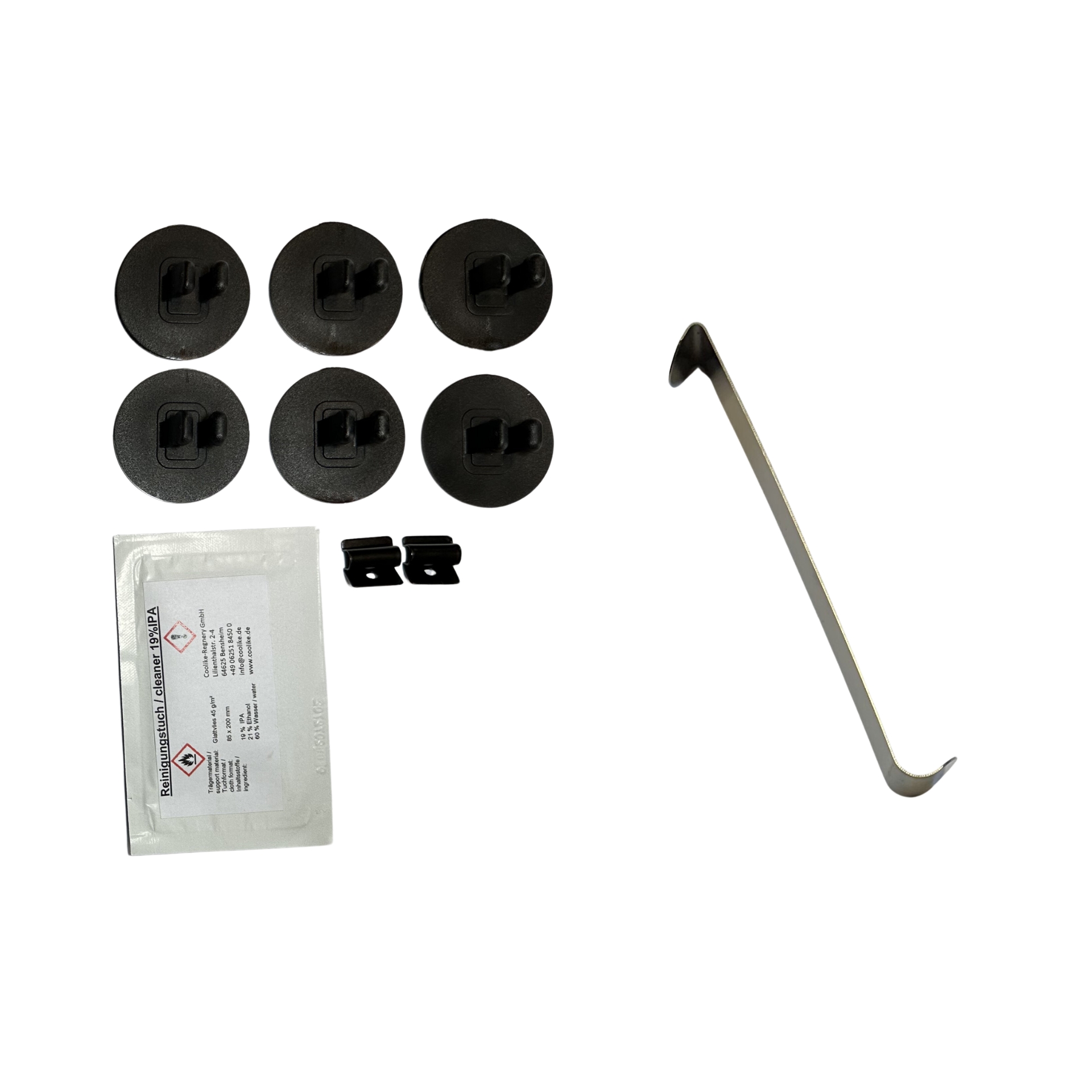 a holder set with installation aid for BMW 1 series