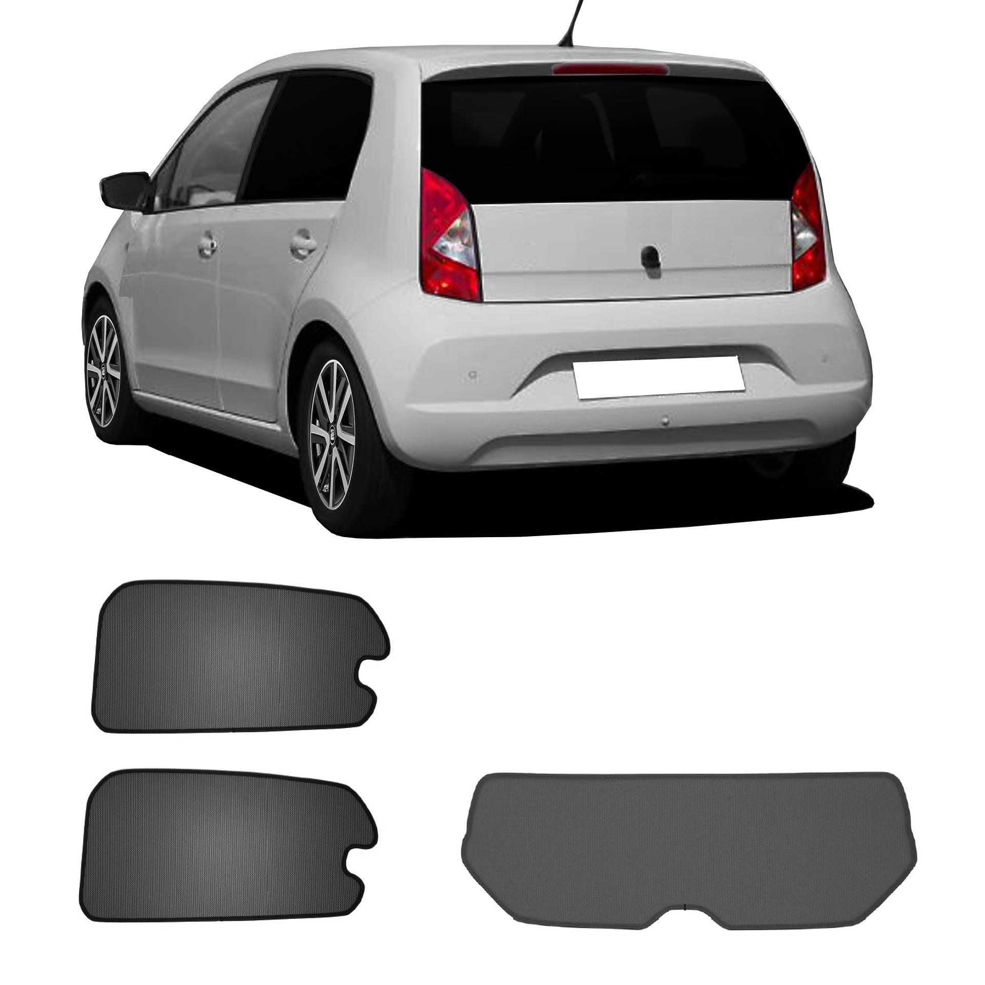 a Seat Mii with an AC set