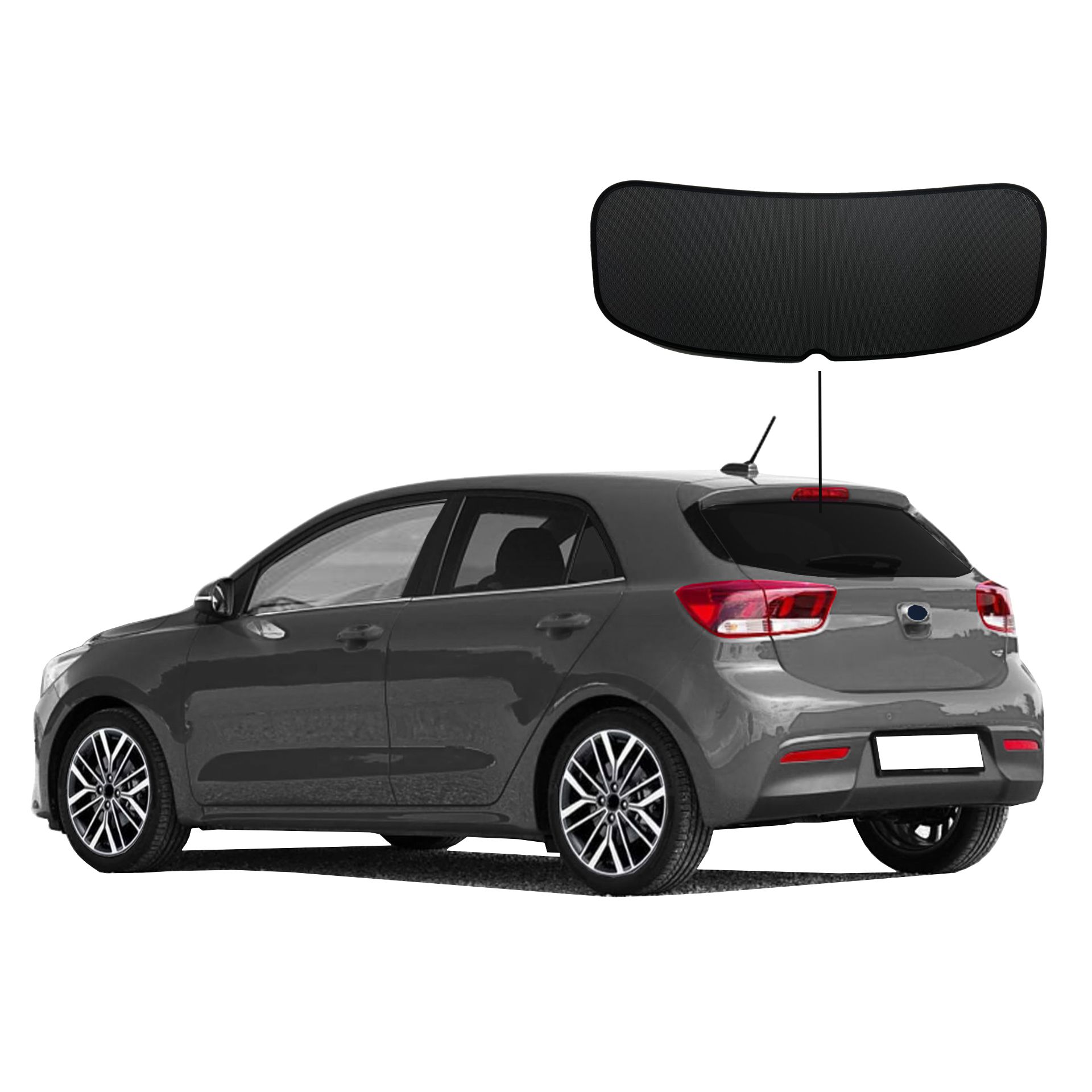 ein Kia Rio mt einem C-Teil