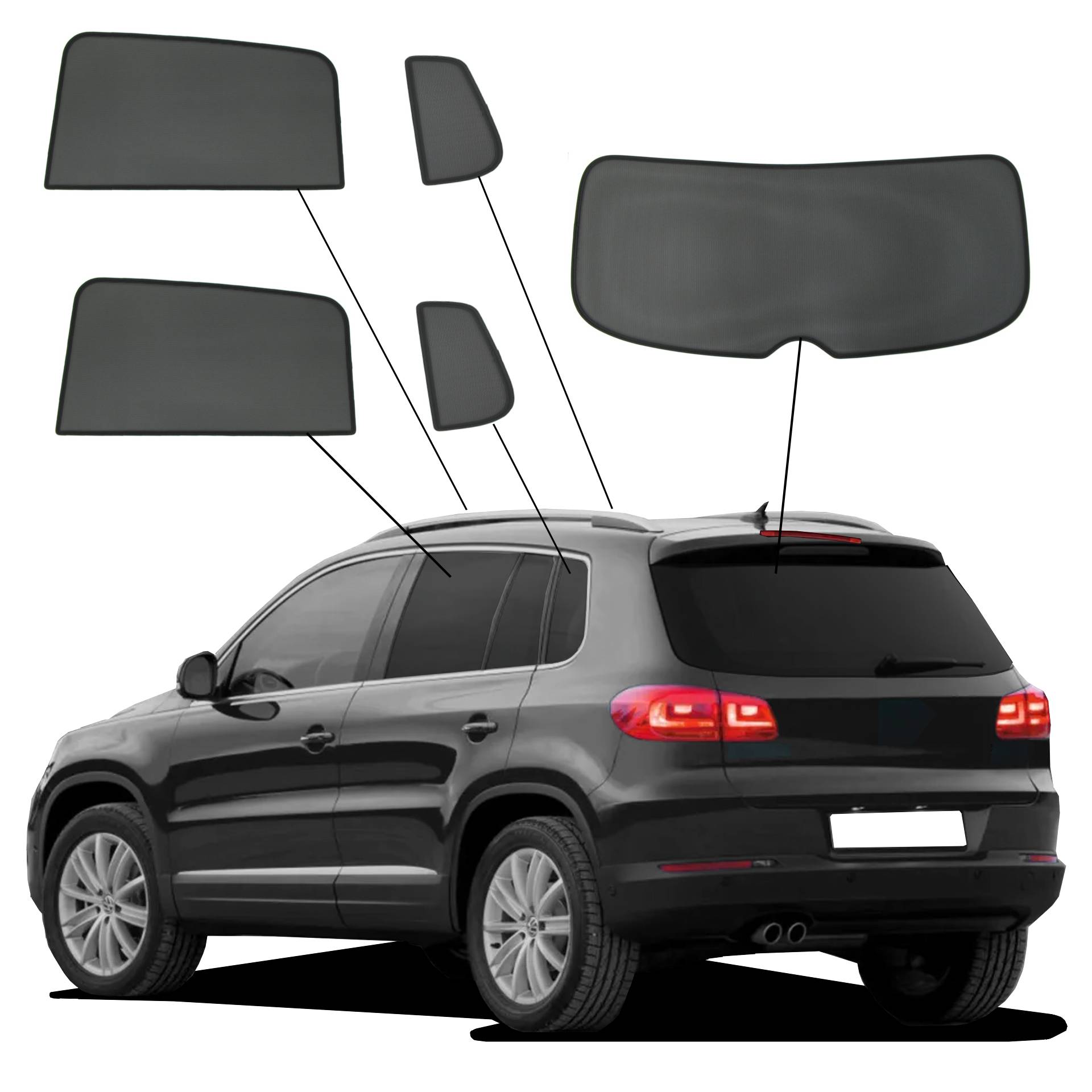 a VW Tiguan with an ABC set