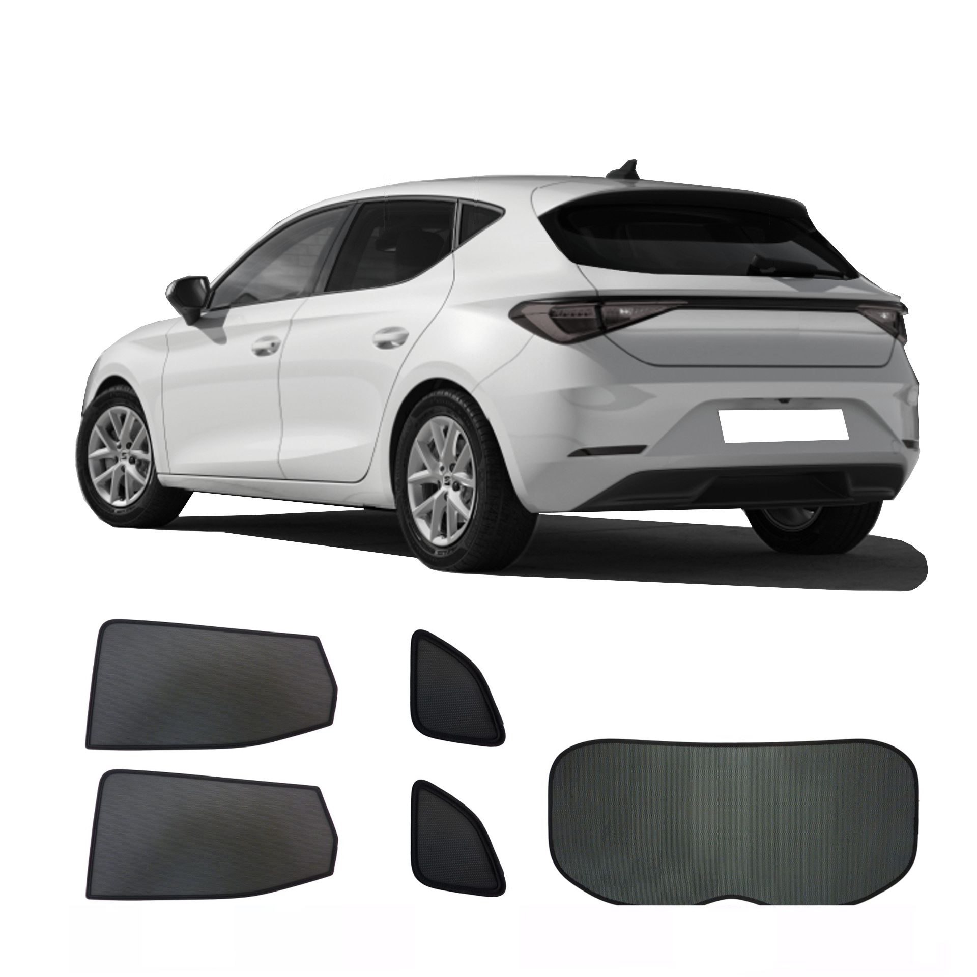 a Seat Leon with an ABC set